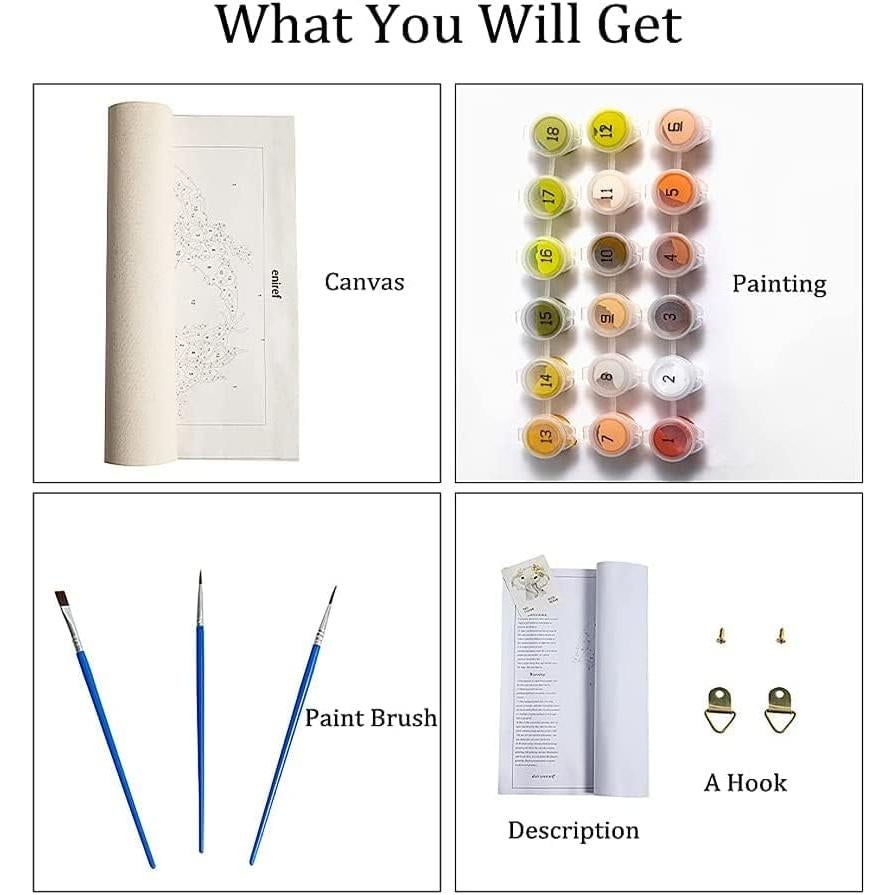 Pintar por Números eniref Adultos y Niños 40x50cm