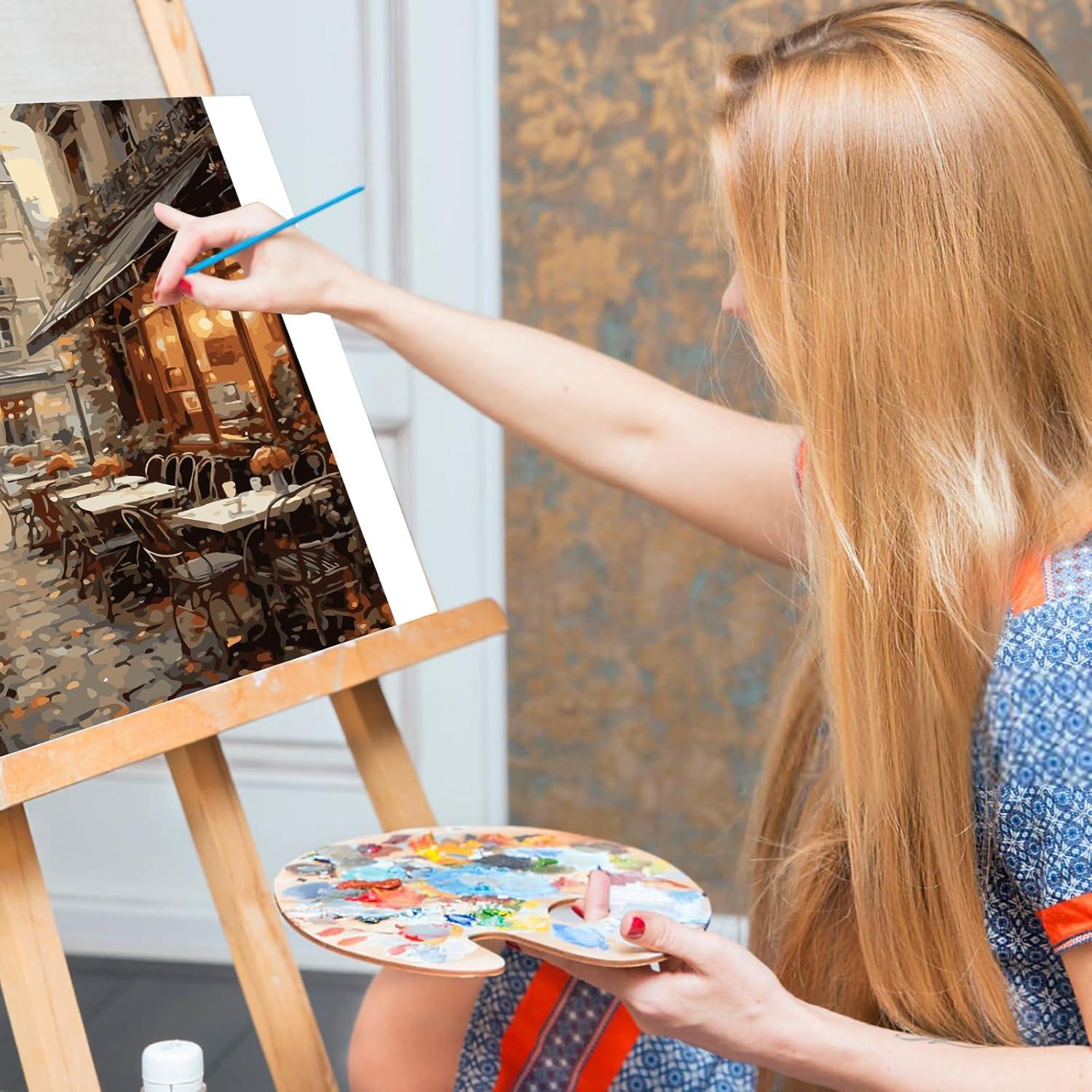 Kit de Pintura por Números Offito 40.6x50.8cm Café en la Calle