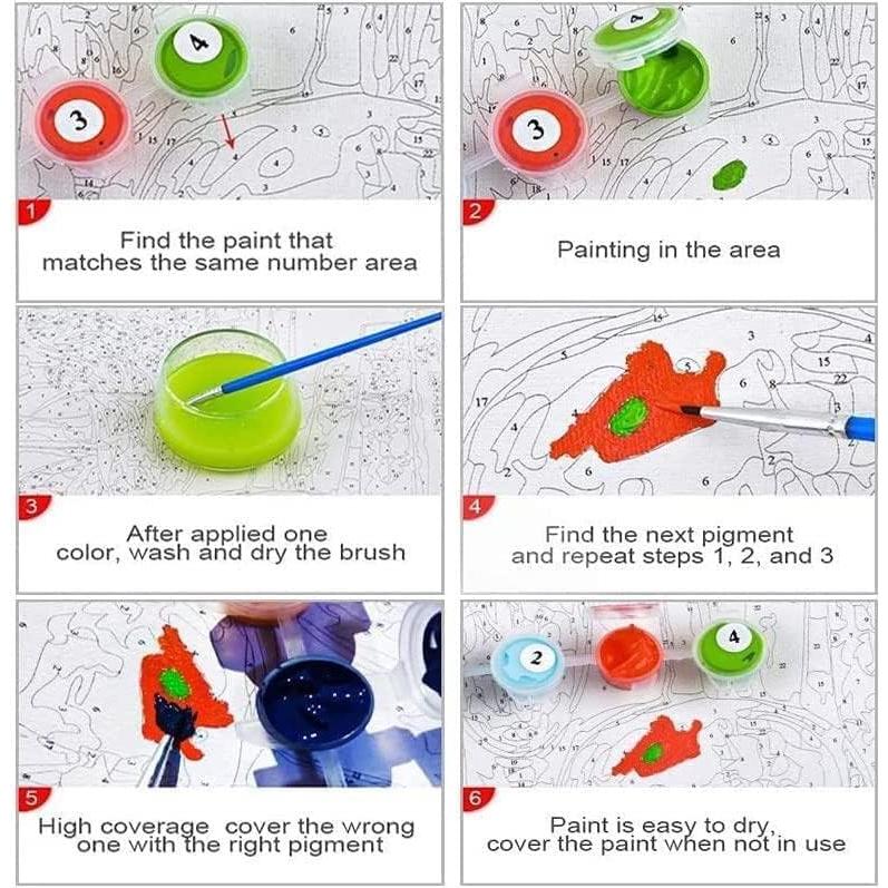 Kit de Pintura por Números QUITEDEW Times Square 40x50 cm