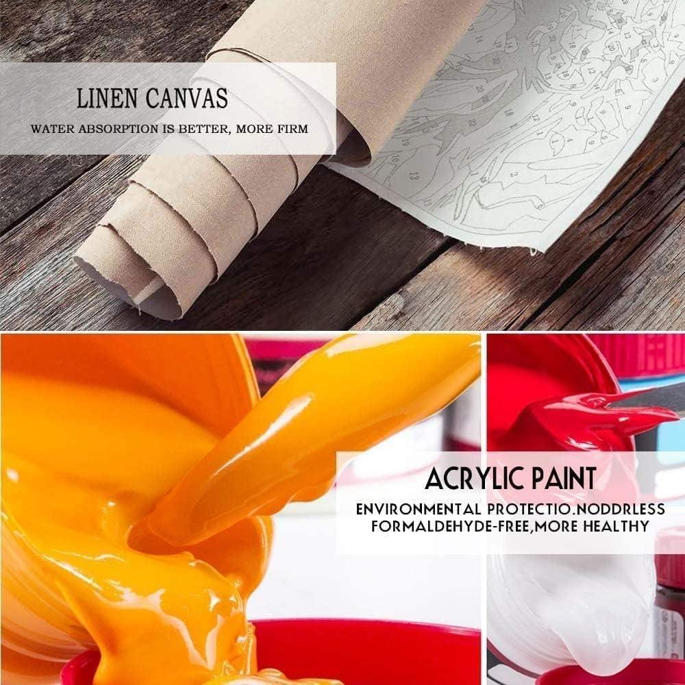 Kit de Pintura por Números QUITEDEW Times Square 40x50 cm