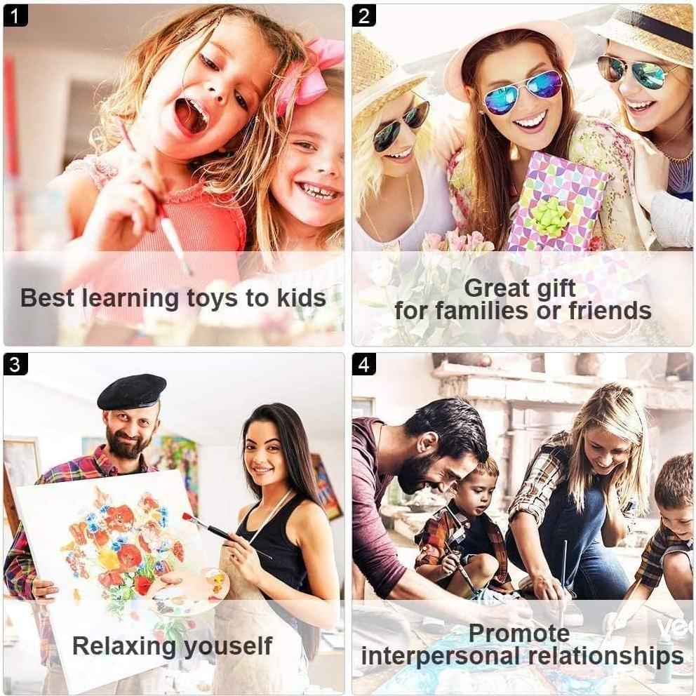 Kit de Pintura por Números QUITEDEW Times Square 40x50 cm