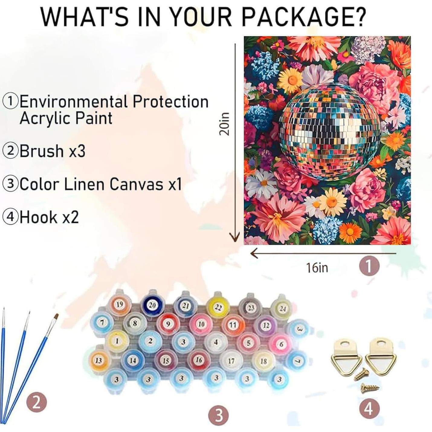 Kit de Pintura por Números CraftCraze 50x40 cm para Adultos