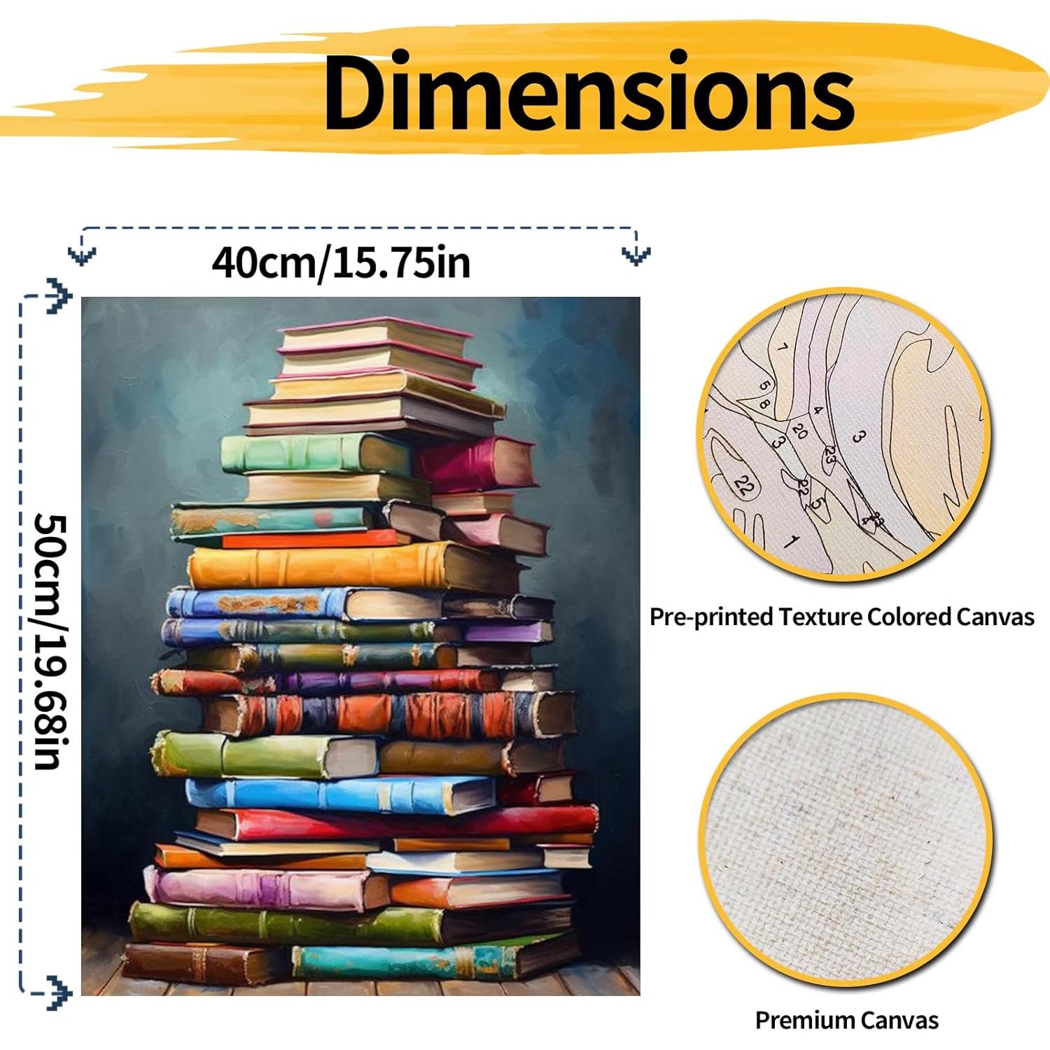 Kit de Pintar por Números YALKIN 40x50 cm Acrílico para Adultos