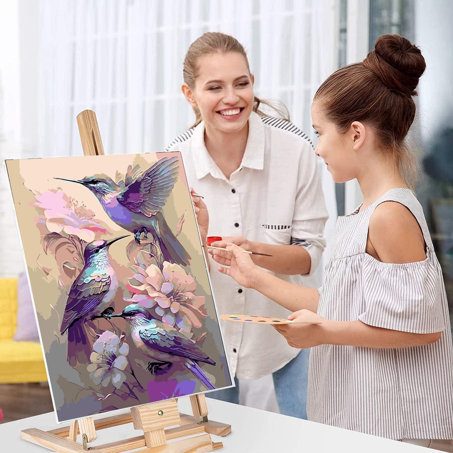 Pintar por Números MjhRcll Colibrí 50x40 cm para Adultos