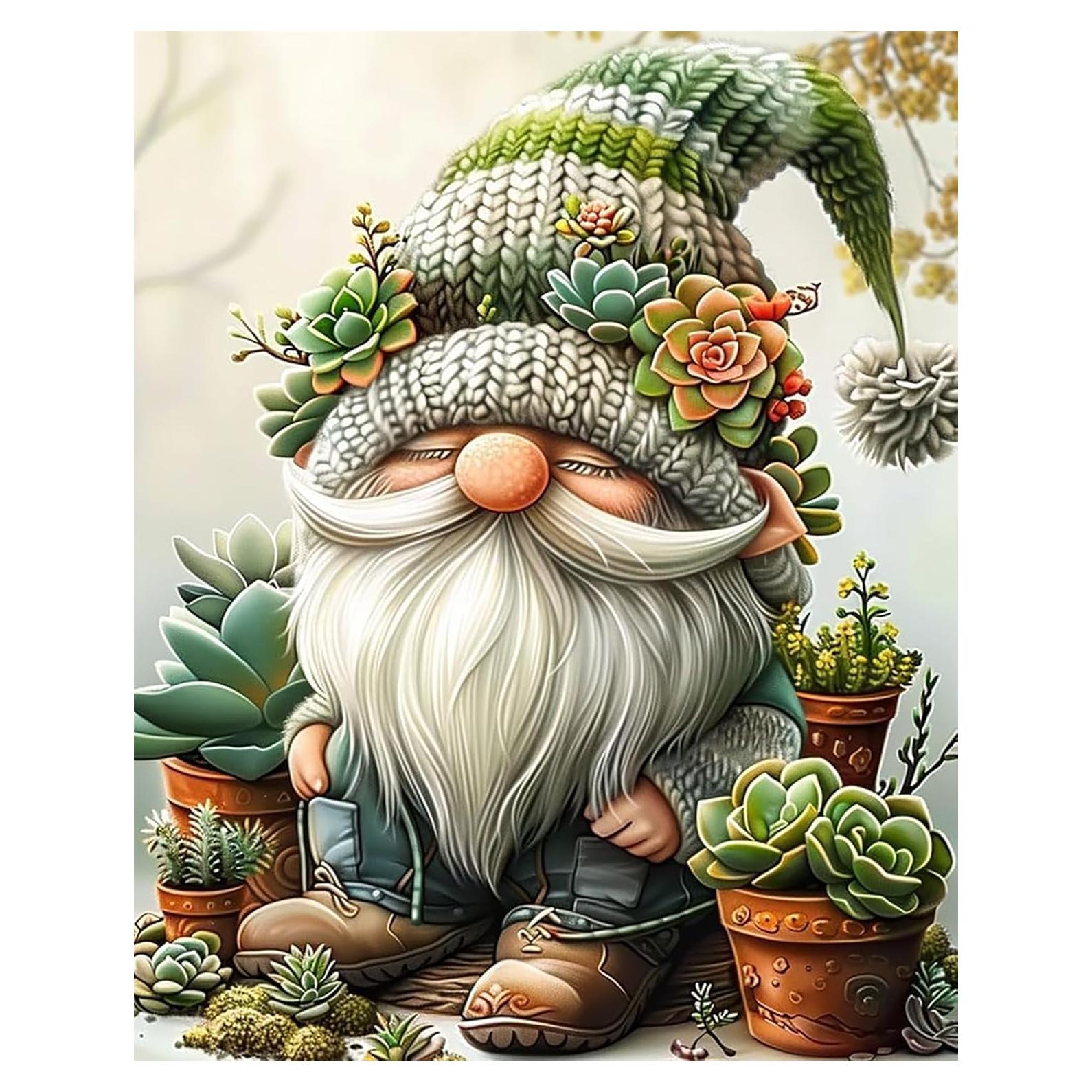 Kit de Pintura por Números Gnomos BYGFHLYW 40.6x50.8 cm