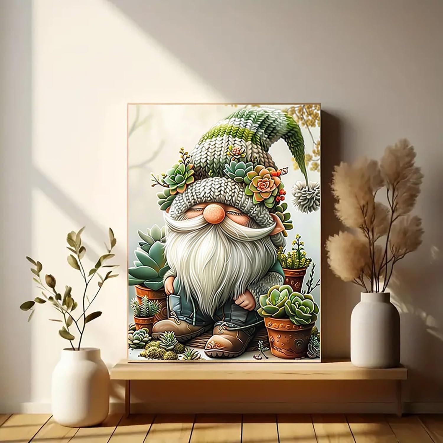 Kit de Pintura por Números Gnomos BYGFHLYW 40.6x50.8 cm