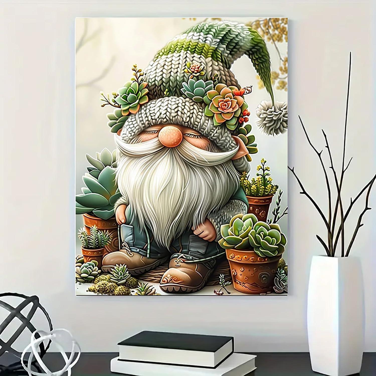 Kit de Pintura por Números Gnomos BYGFHLYW 40.6x50.8 cm