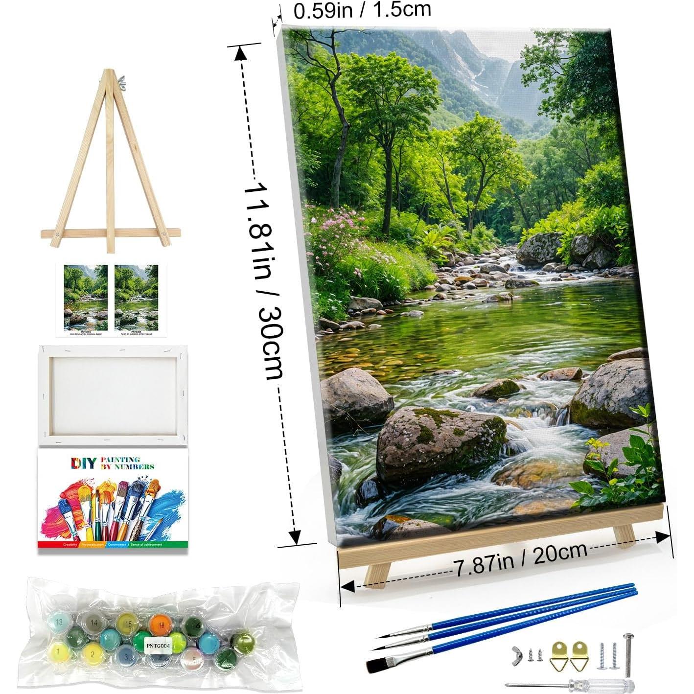 Kit de Pintura por Números JOOZ Paisaje 30x20 cm para Adultos