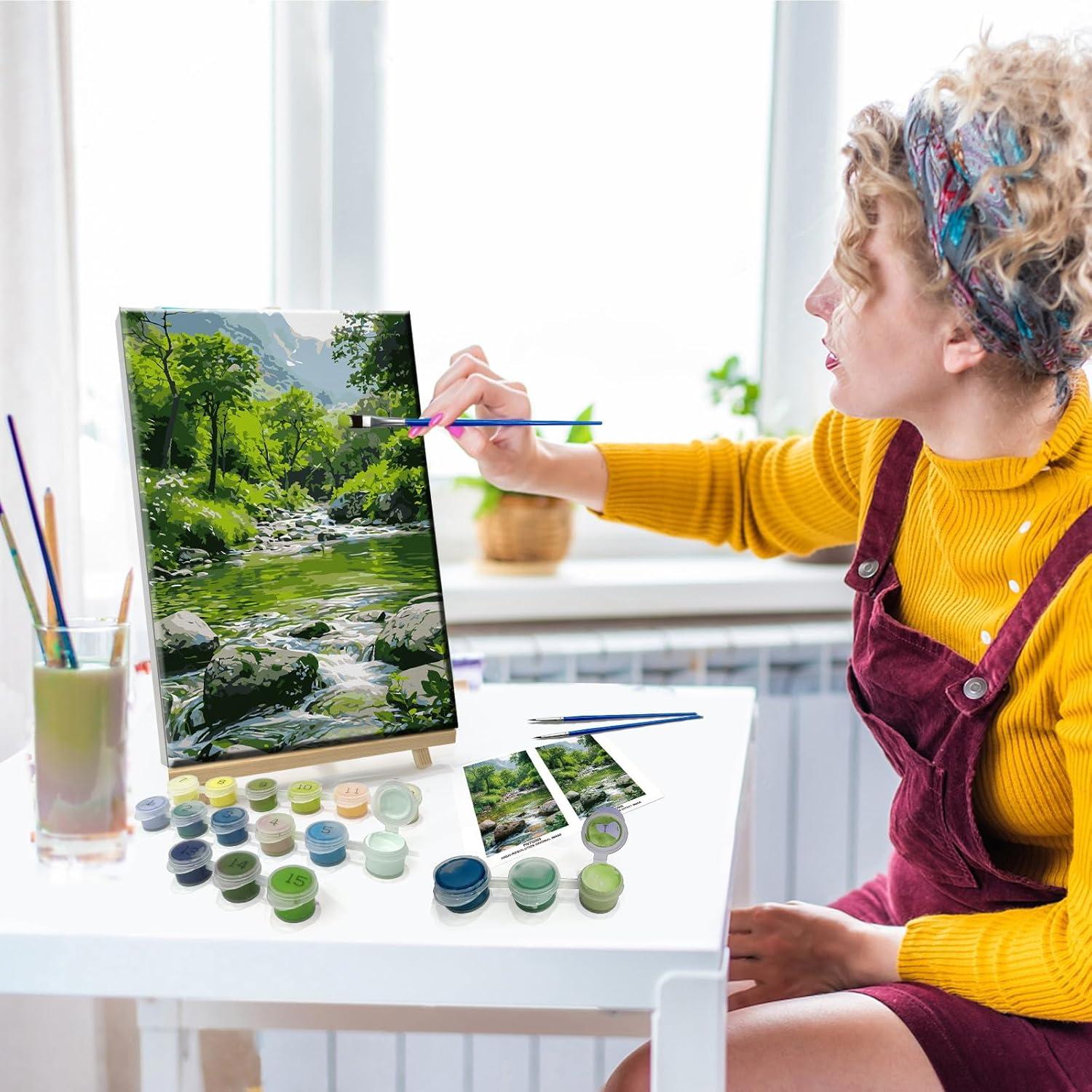 Kit de Pintura por Números JOOZ Paisaje 30x20 cm para Adultos