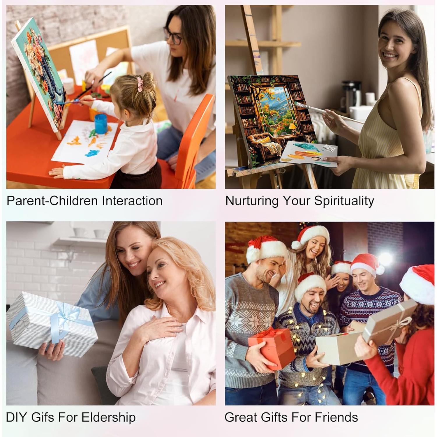 Kit de Pintura por Números Yezavesu Adultos 40.64x50.8 cm