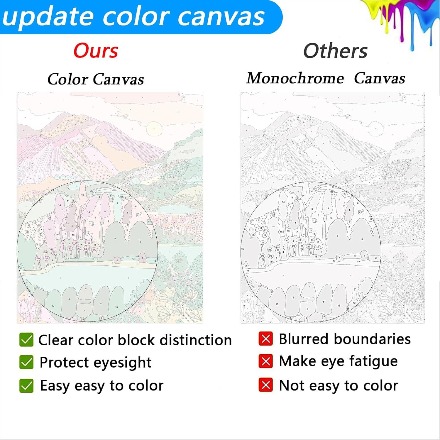 Kit de Pintar por Números Jethami 2 Piezas 40.6x50.8 cm