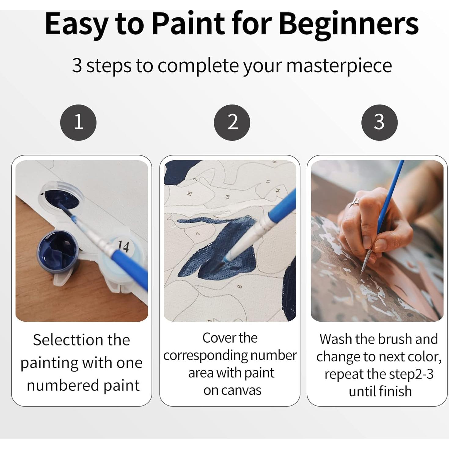 Kit de Pintura por Números SOTYIOO Halloween 40x50cm