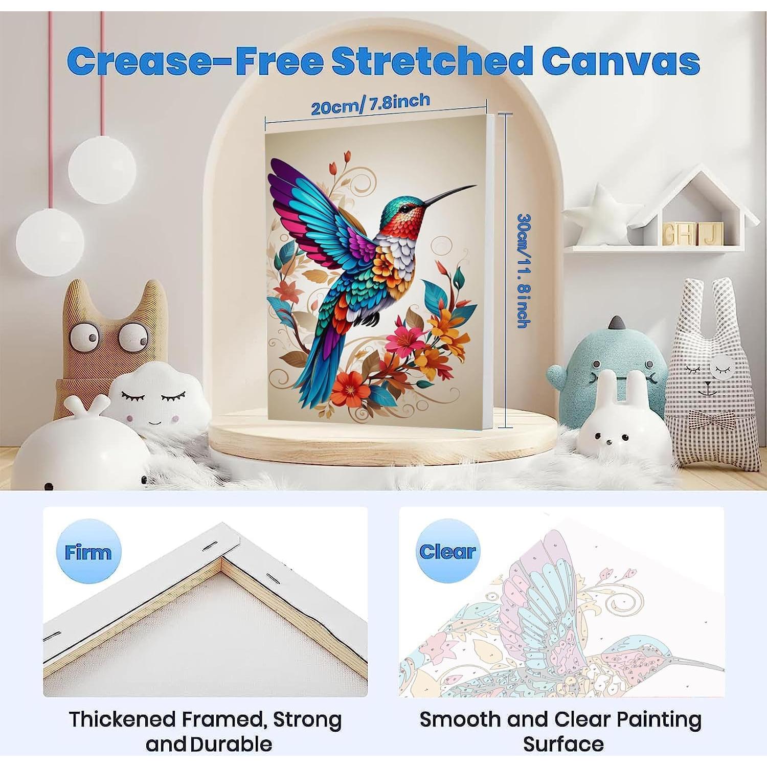 Kit de Pintura por Números KYOQFVN - 2 Lienzos 20x30 cm