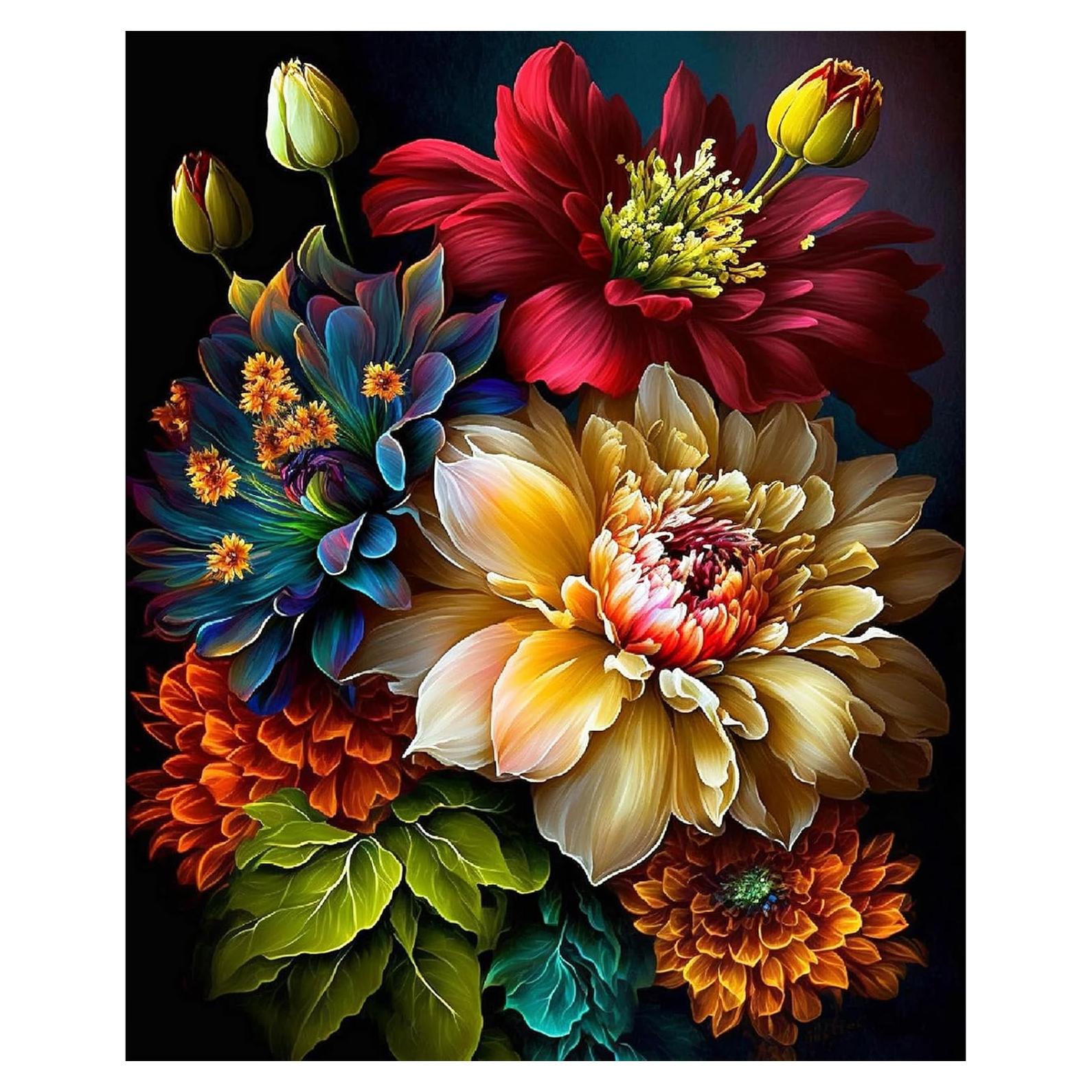 Kit de Pintura por Números JATOK 40x50cm Acrílico Adultos