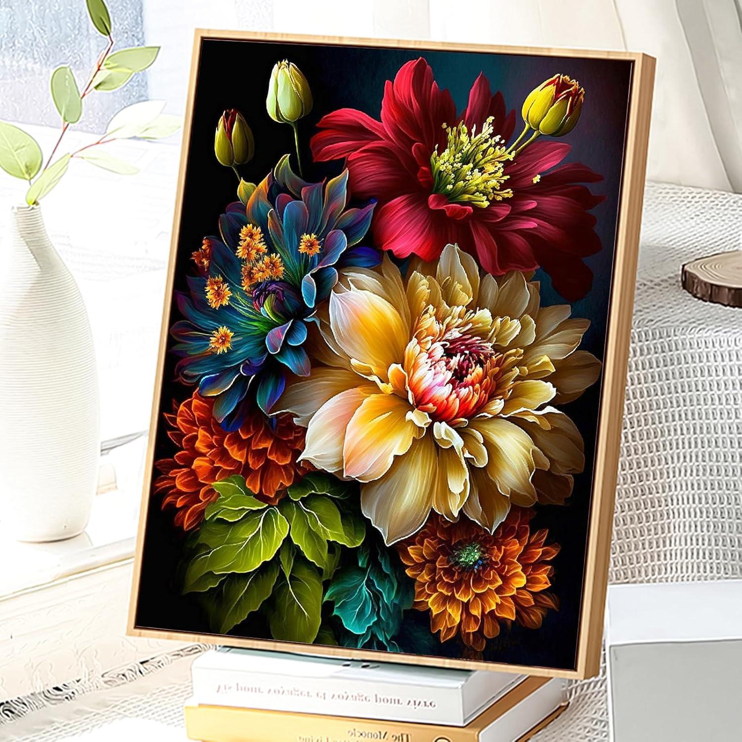 Kit de Pintura por Números JATOK 40x50cm Acrílico Adultos