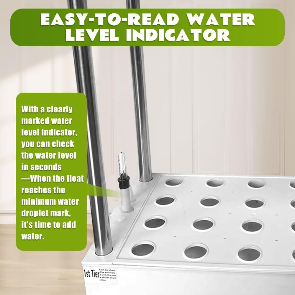 Sistema Hidropónico Awokabud 2 Niveles con Luz LED y Autorriego