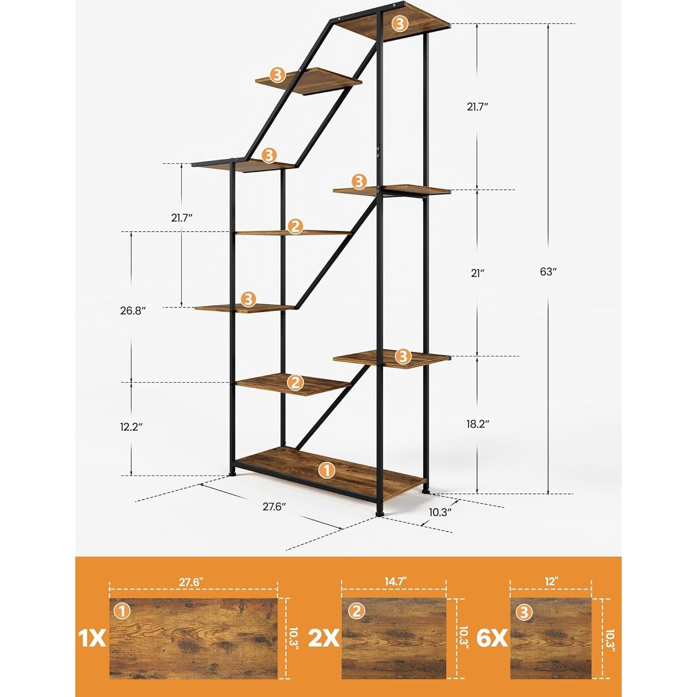 Soporte de Planta Iluminado MemoCastle 160cm con Luces LED
