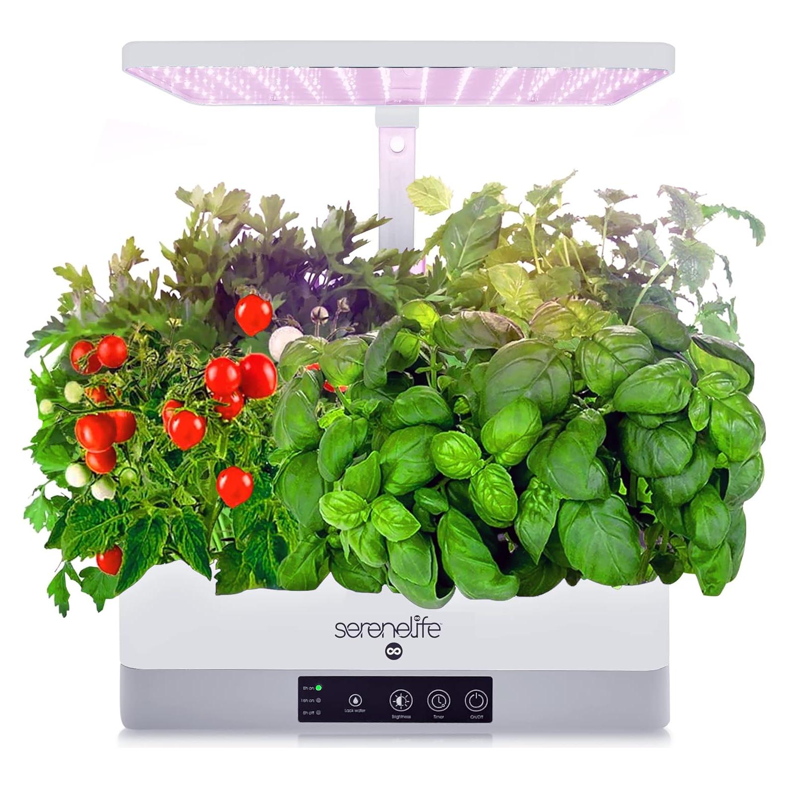 Jardín Hidropónico Interior SereneLife - 6 Cápsulas LED 24W