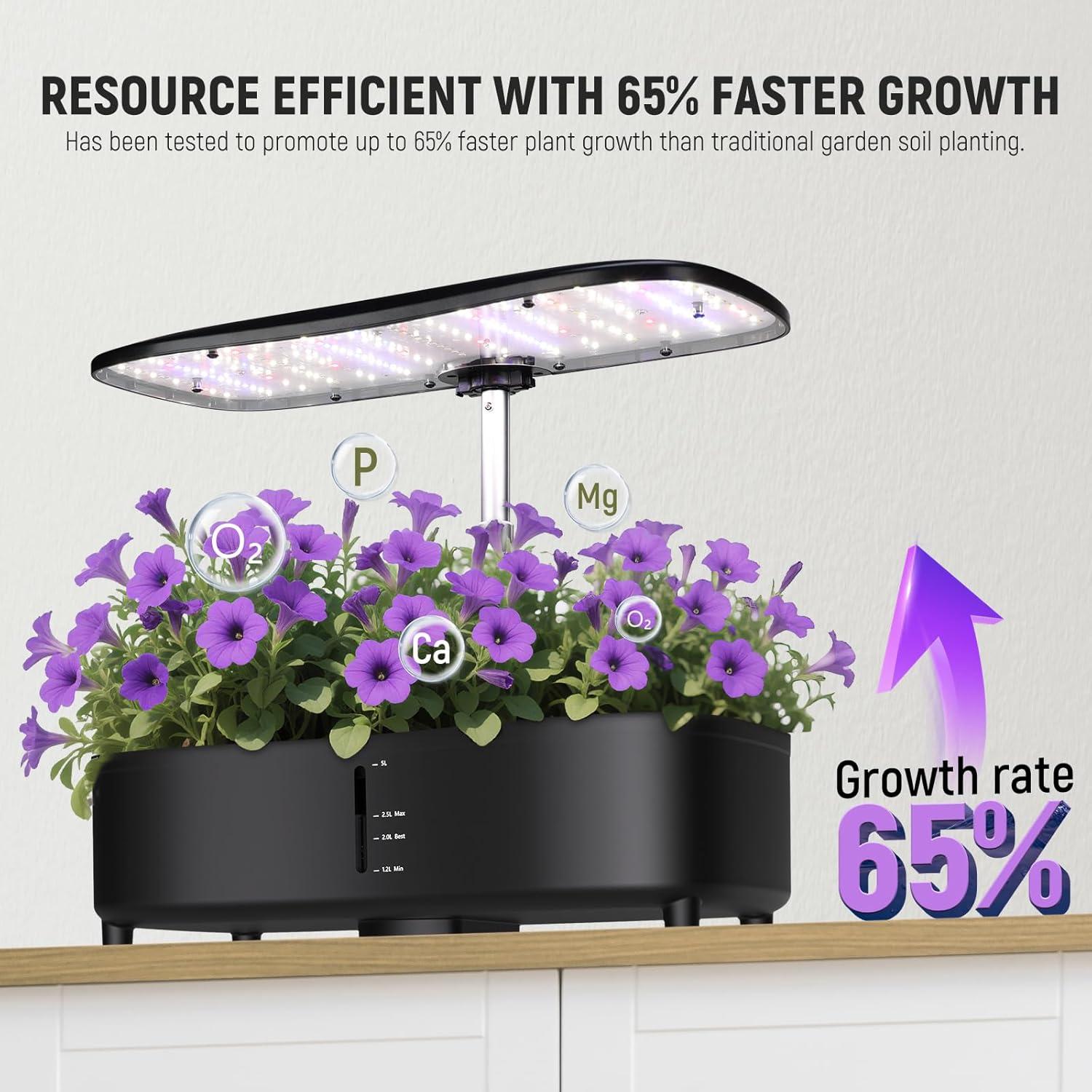Sistema de Cultivo Aeropónico NEEWER HGS02 15 Plantas LED