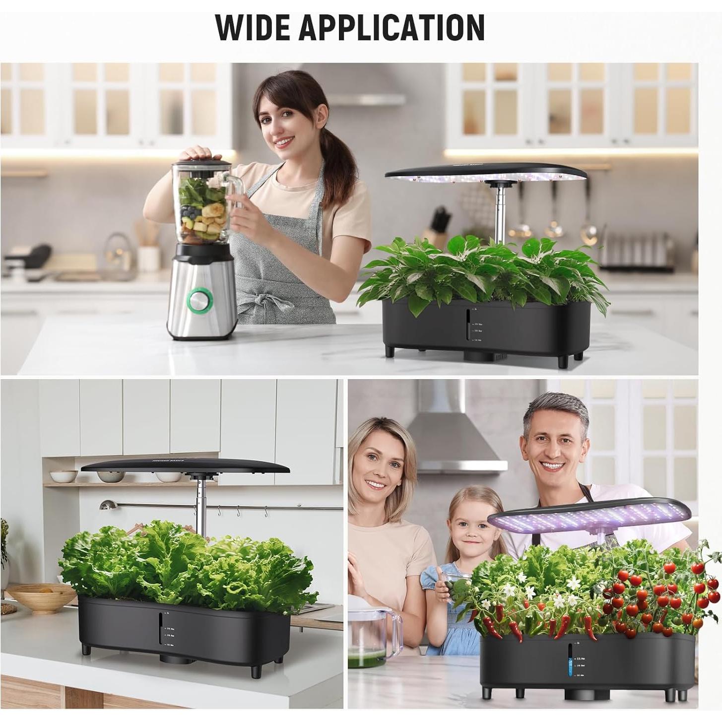 Sistema de Cultivo Aeropónico NEEWER HGS02 15 Plantas LED