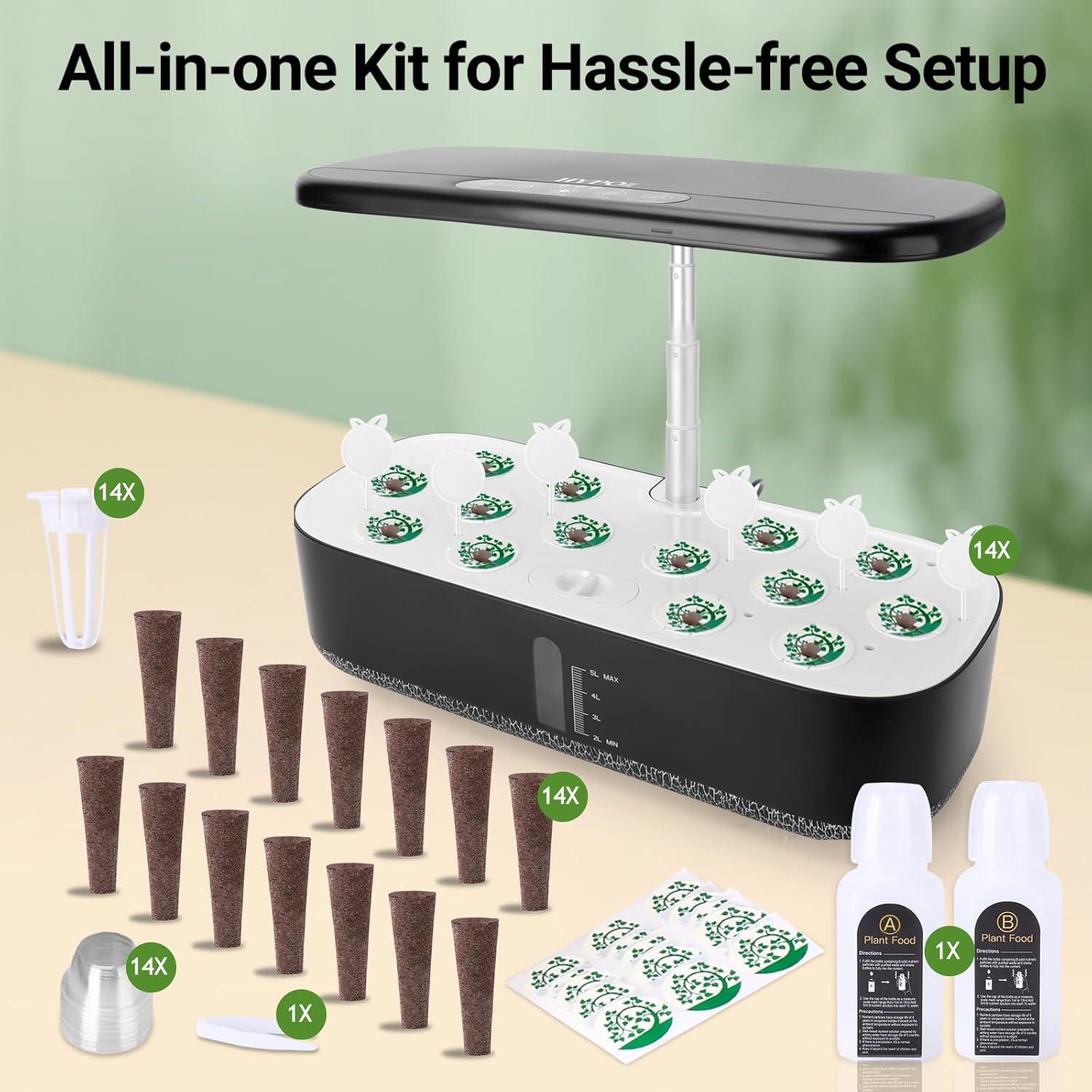 Sistema de Cultivo Hidropónico HYPOACE 14 Cápsulas 5L