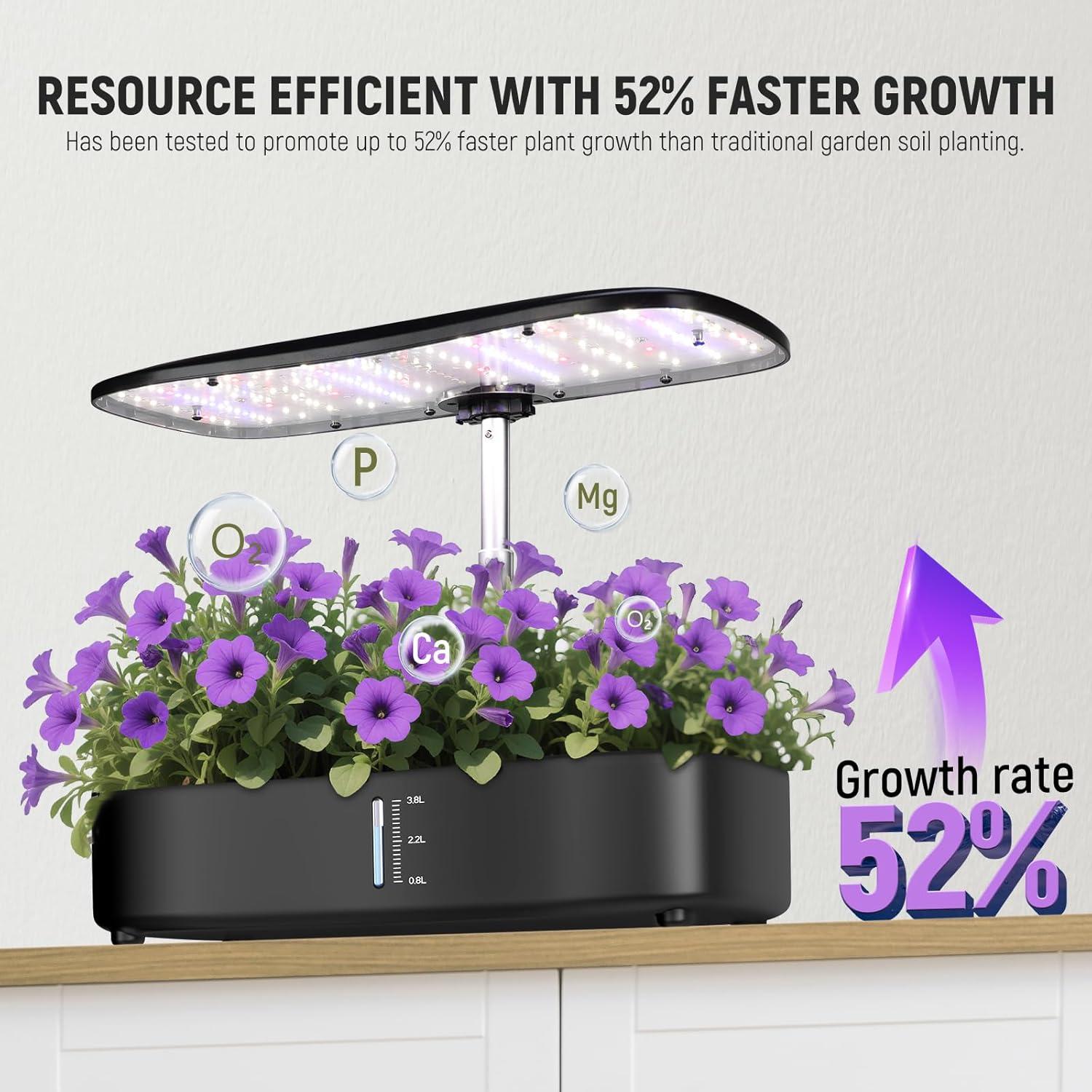 Sistema de Cultivo Hidropónico NEEWER HGS01 con Luz LED 12 Cápsulas