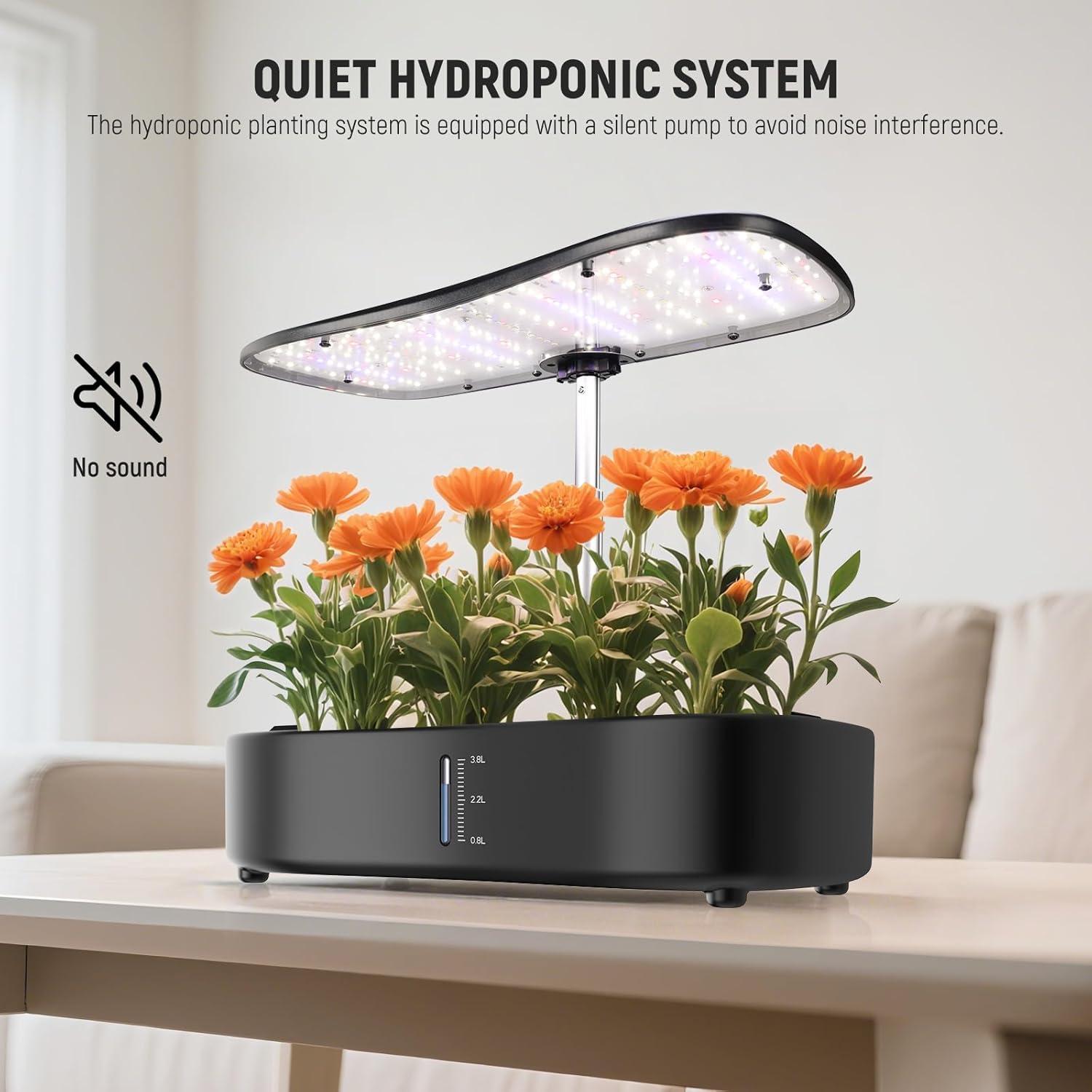 Sistema de Cultivo Hidropónico NEEWER HGS01 con Luz LED 12 Cápsulas