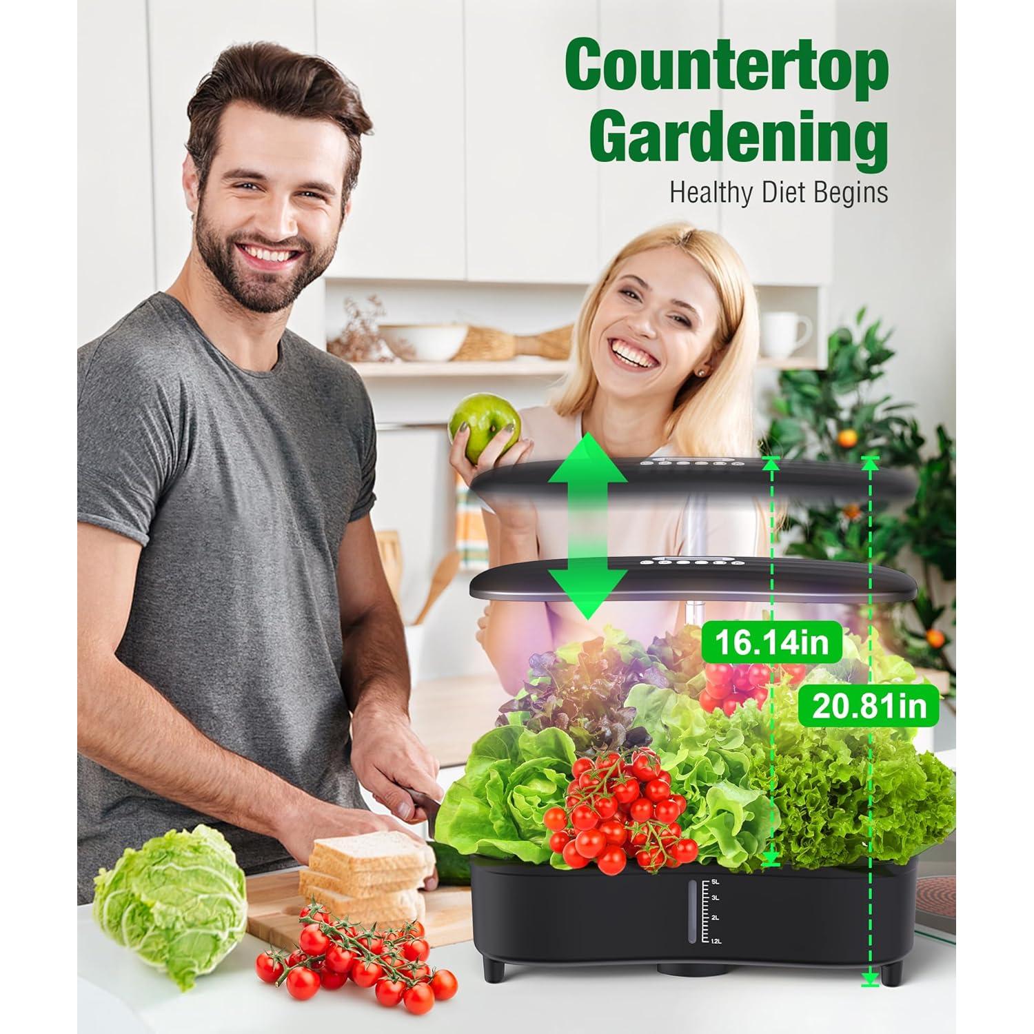 Sistema Hidropónico Misting Okayice 15 Pods 2.5L con Luz Crecimiento