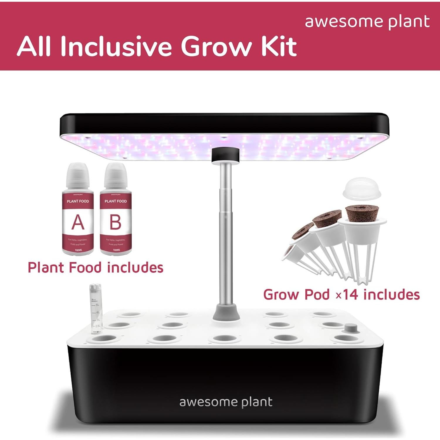 Kit Hidropónico Awesome Plant 14Pro - Cultivo 14 Plantas 5L