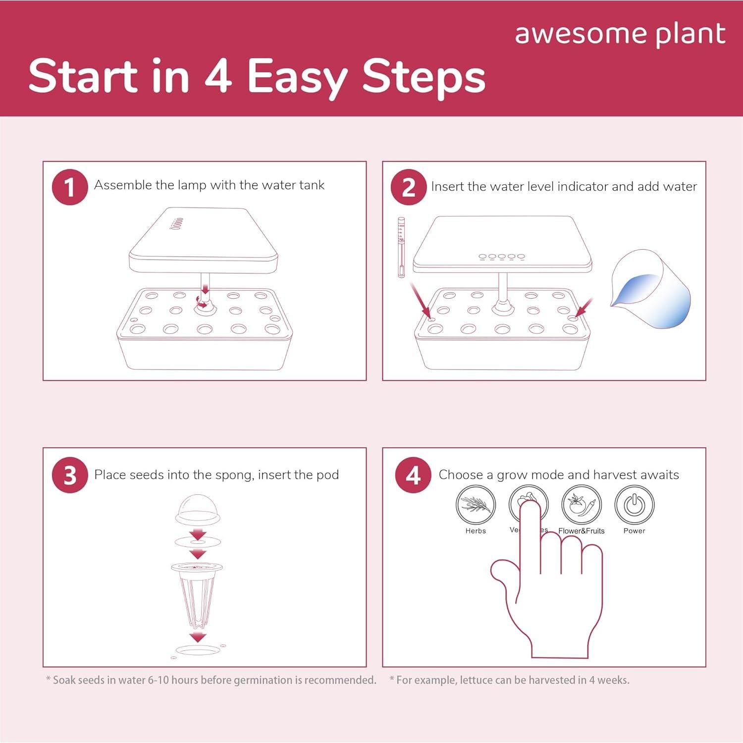 Kit Hidropónico Awesome Plant 14Pro - Cultivo 14 Plantas 5L