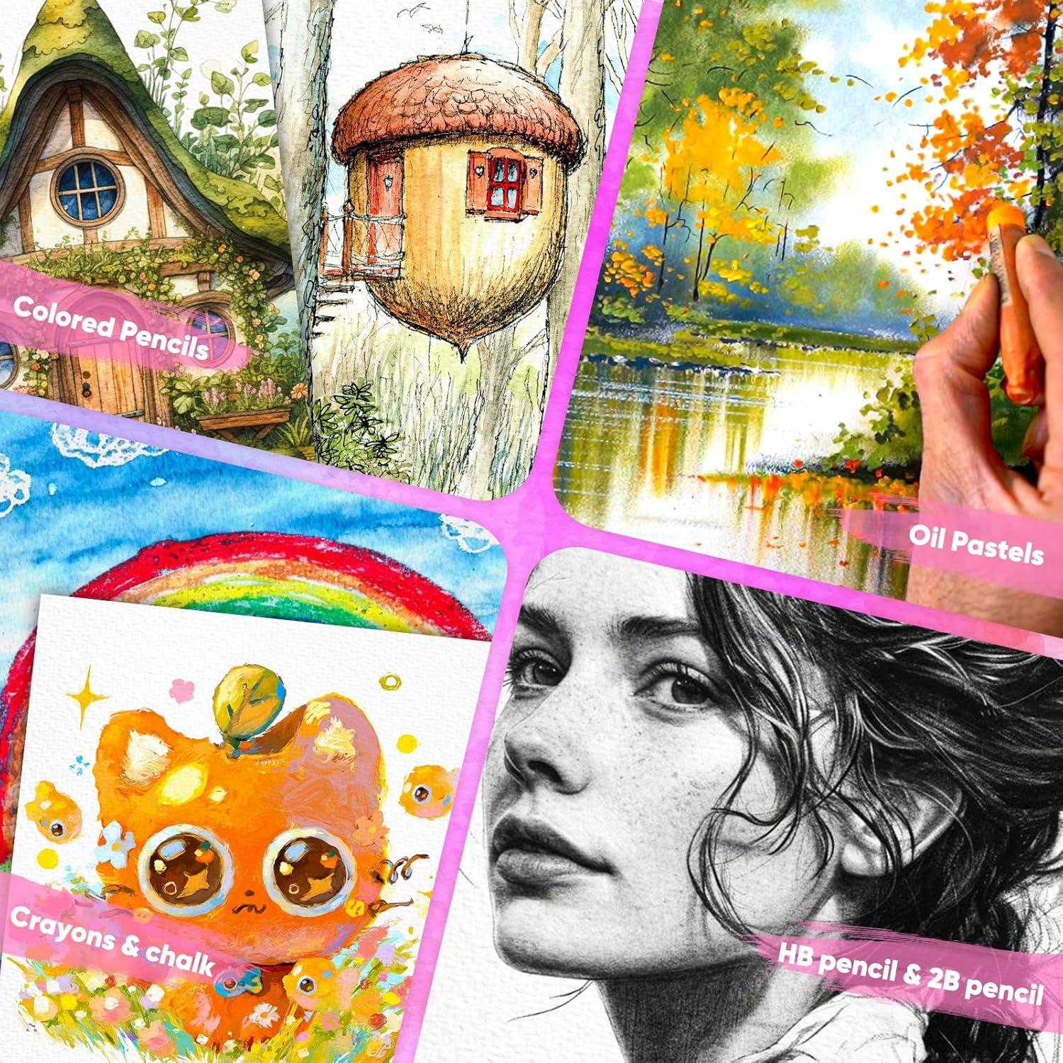 Papel Acuarela Donyang 128 Hojas 8.5x11" 300gsm