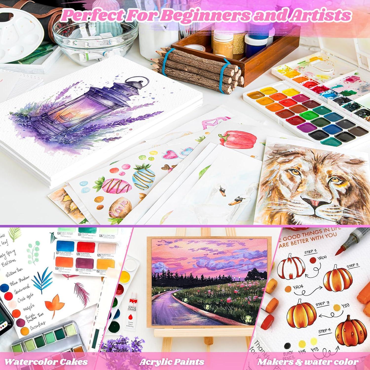 Papel Acuarela Donyang 128 Hojas 8.5x11" 300gsm