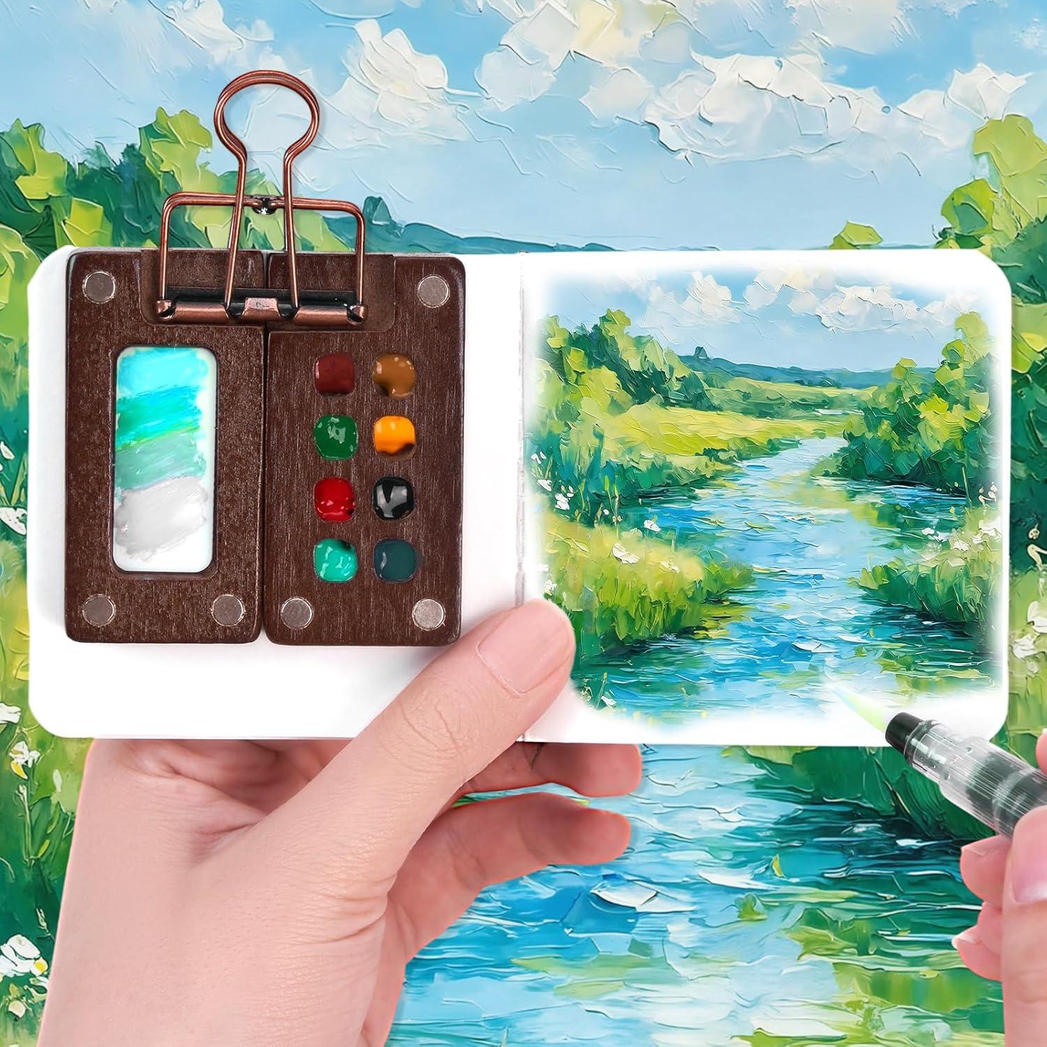 Set de Acuarela de Viaje Asaint - Mini Juego de Pintura