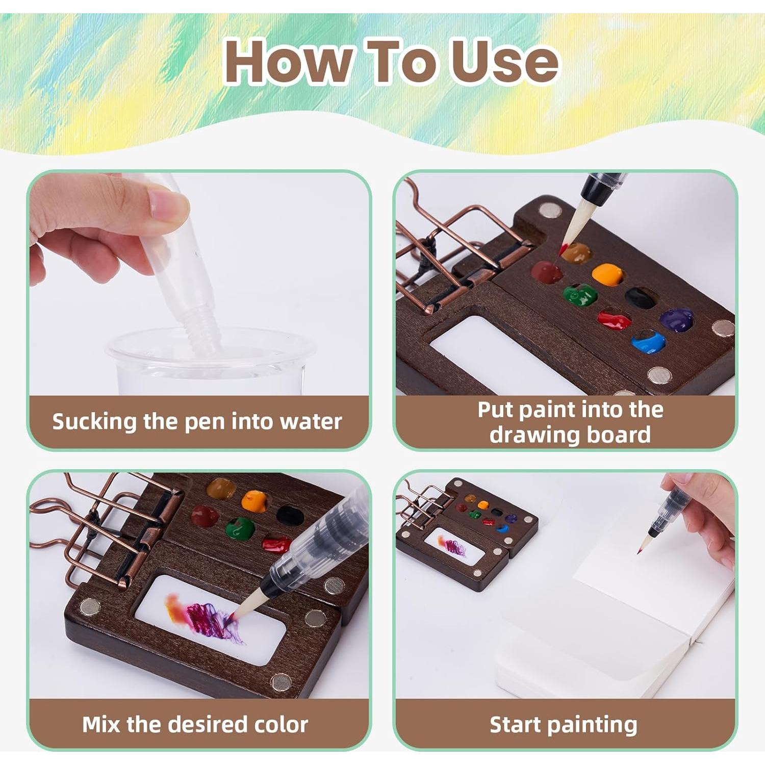 Set de Acuarela de Viaje Asaint - Mini Juego de Pintura