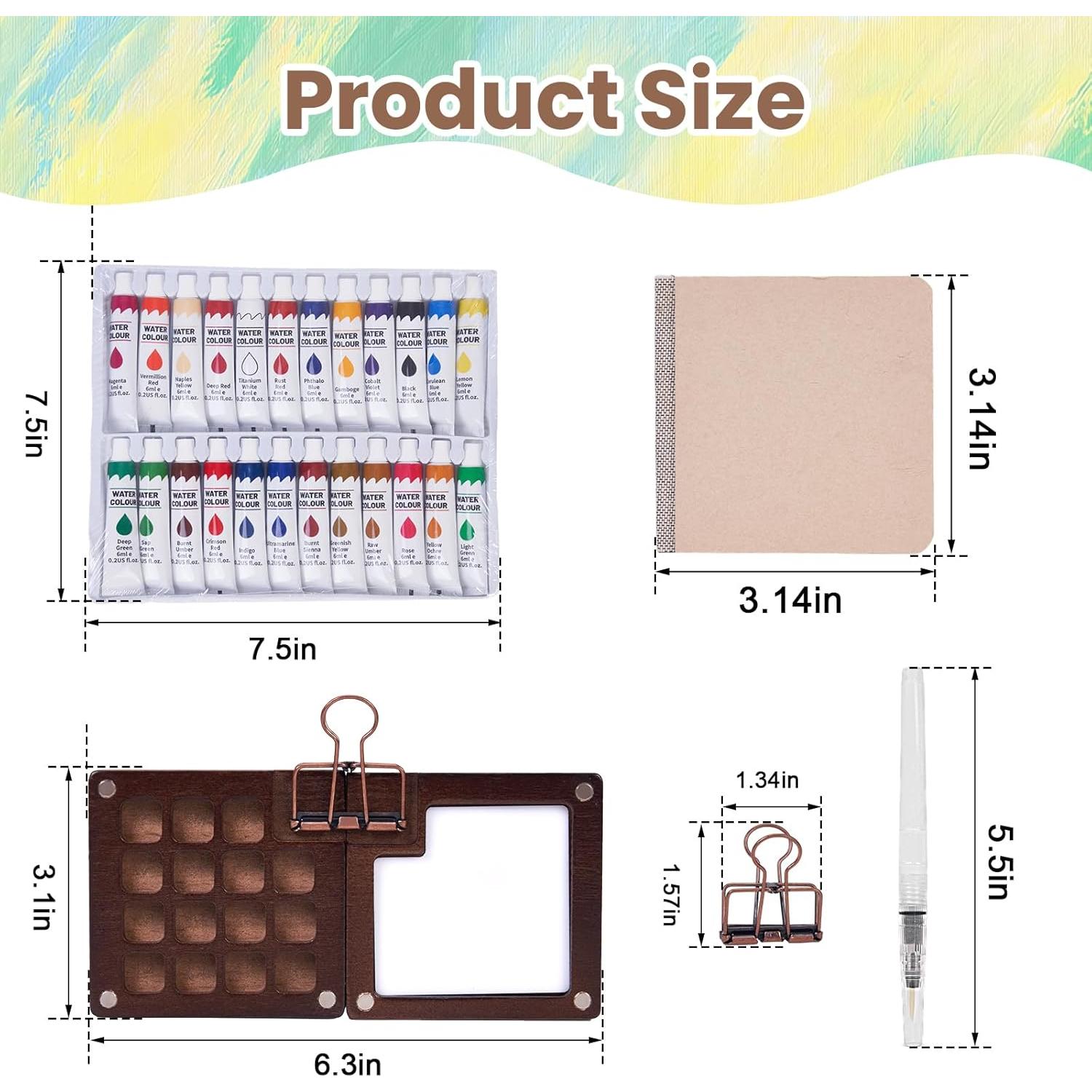 Set de Acuarela de Viaje Asaint - Mini Juego de Pintura