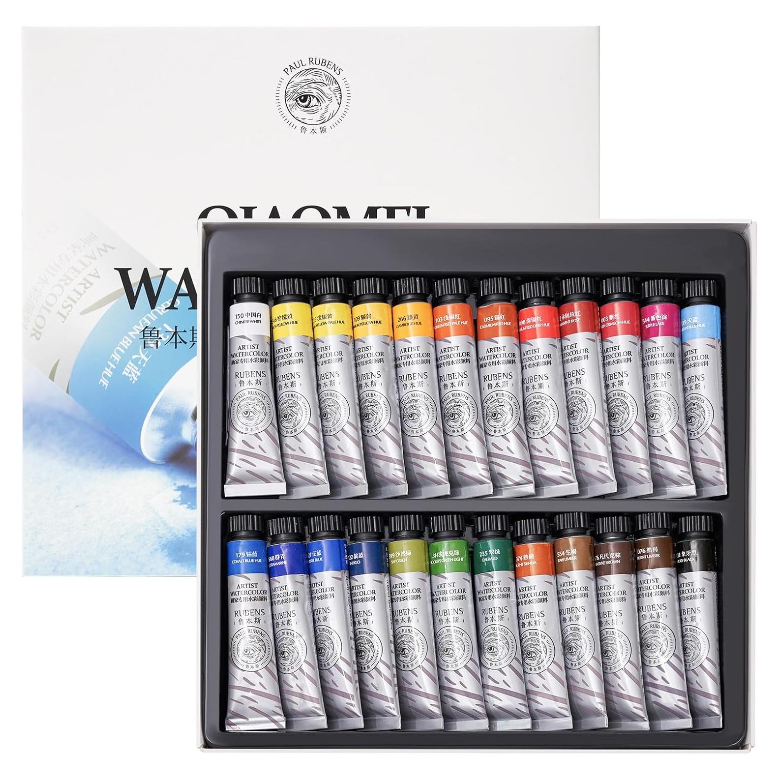 Juego de Pinturas Acuareladas Paul Rubens 24 Colores 12ml
