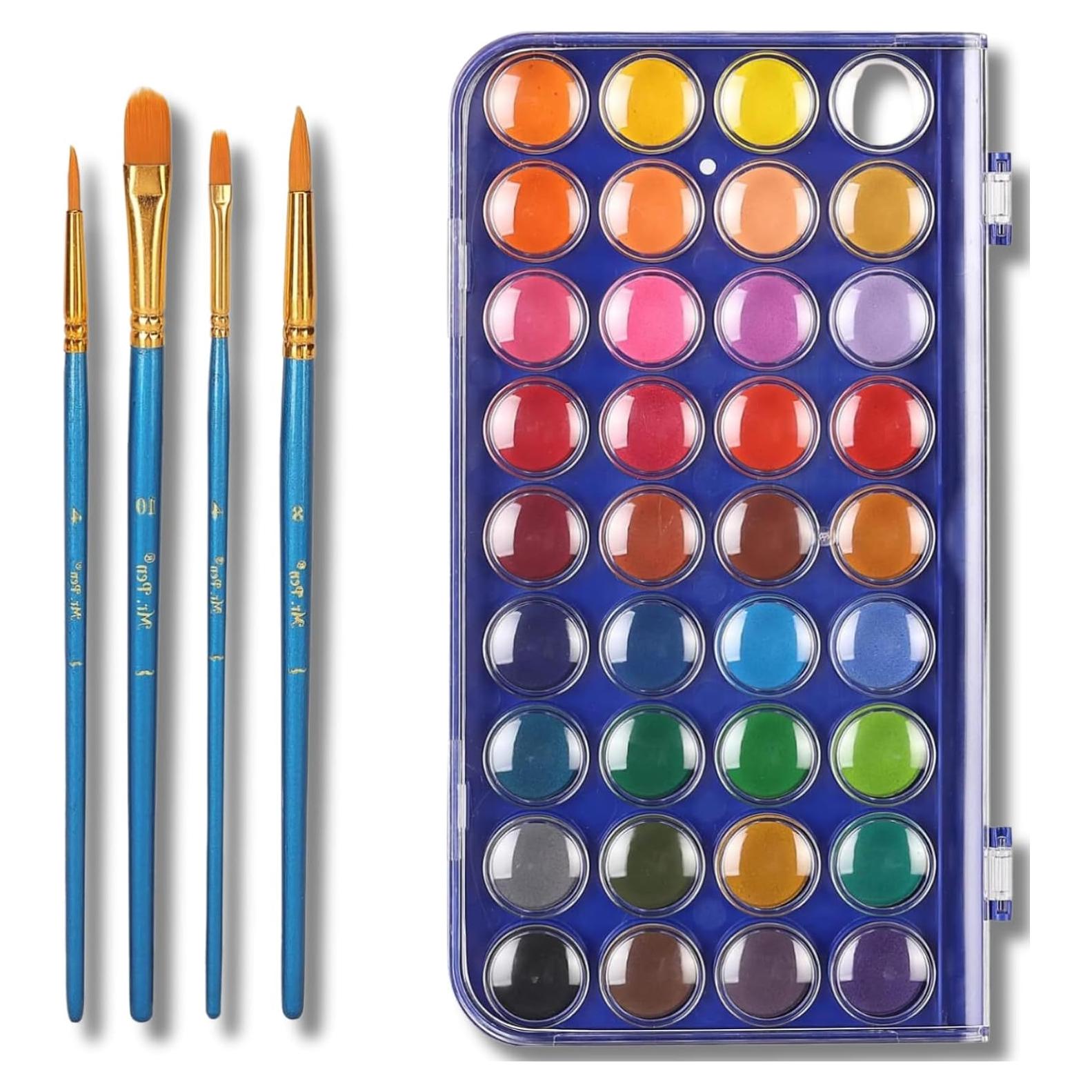 Set de Pintura Acuarela Mr. Pen 40 Piezas No Tóxicas