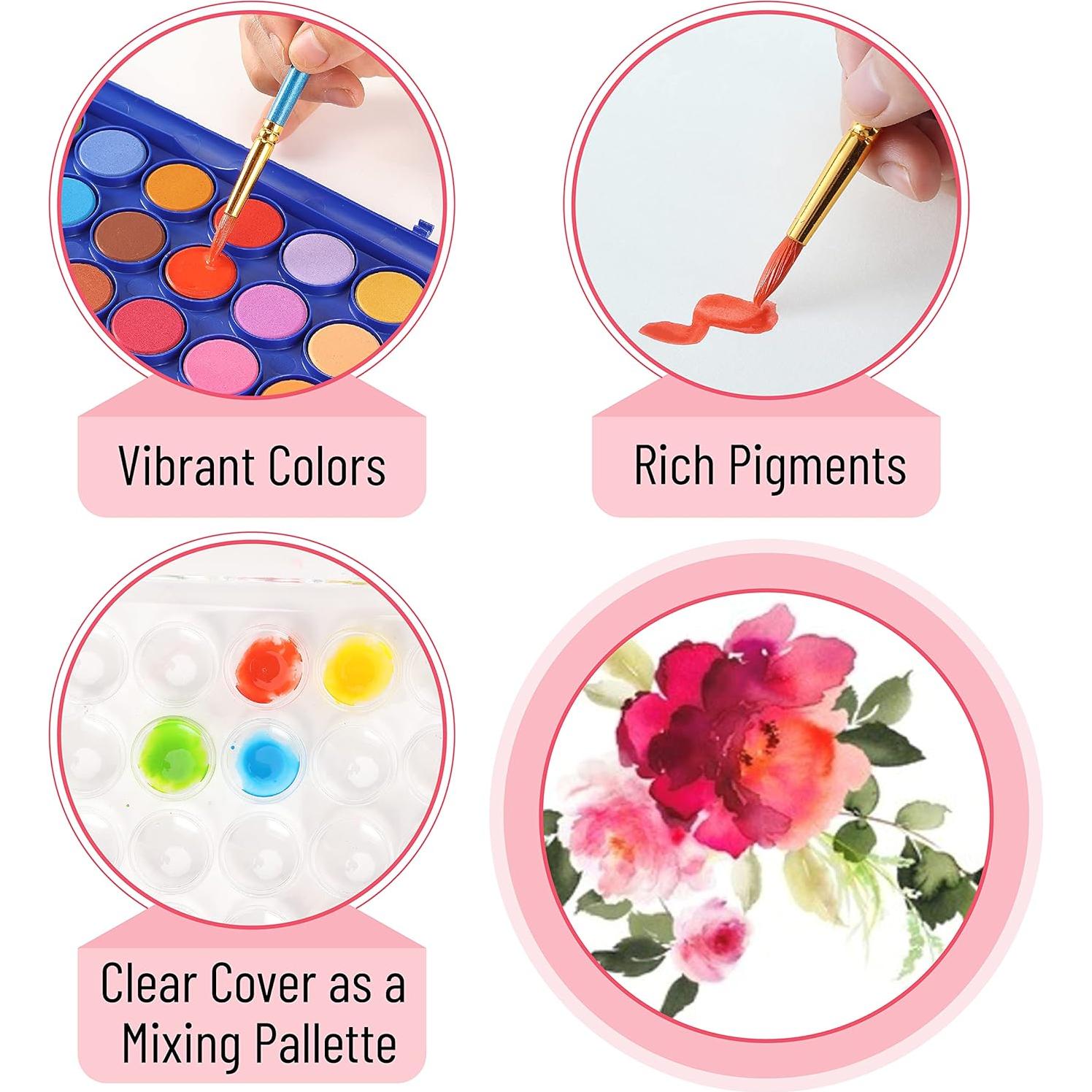 Set de Pintura Acuarela Mr. Pen 40 Piezas No Tóxicas