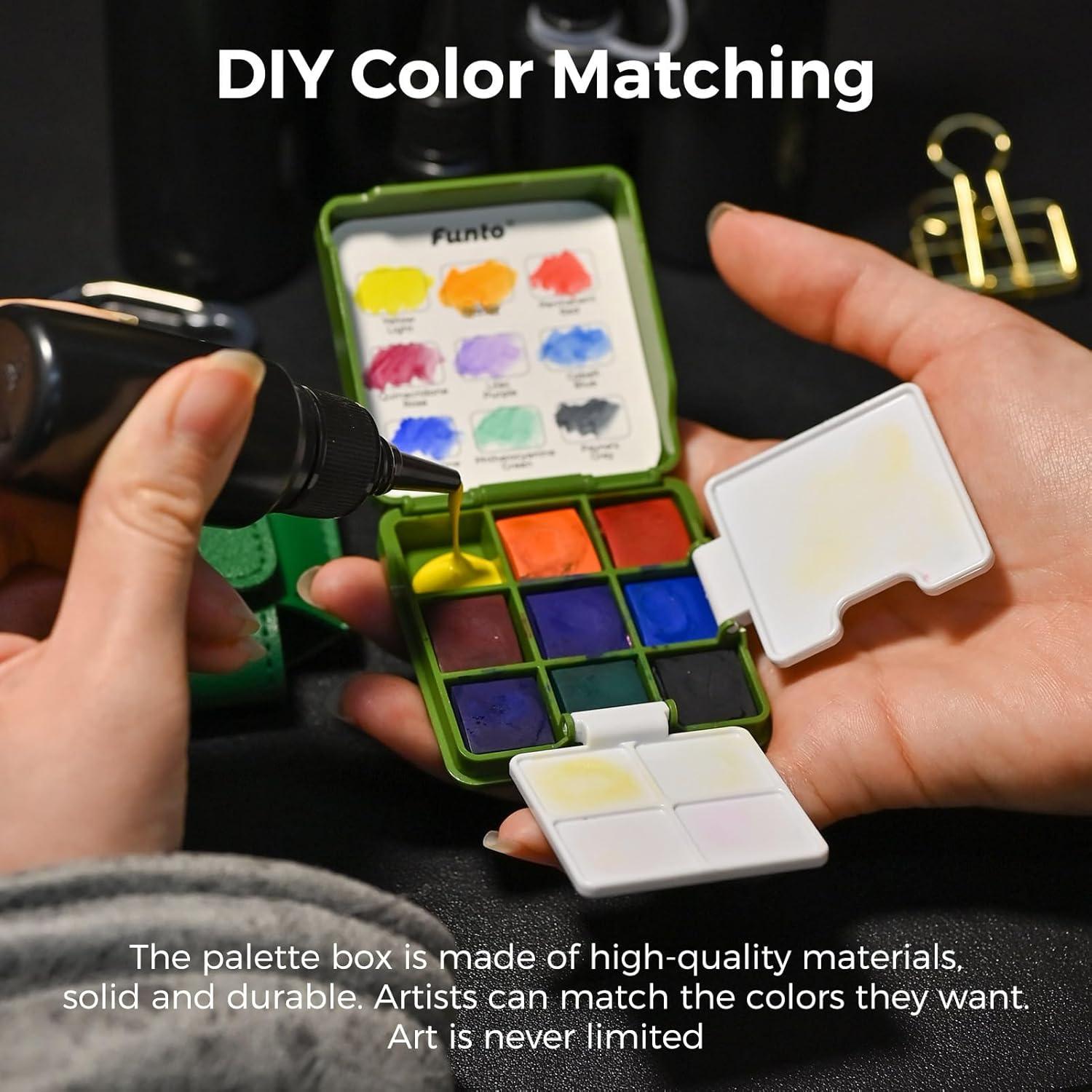 Juego de Acuarelas Funto Pocket 266ml, Kit Portátil para Artistas