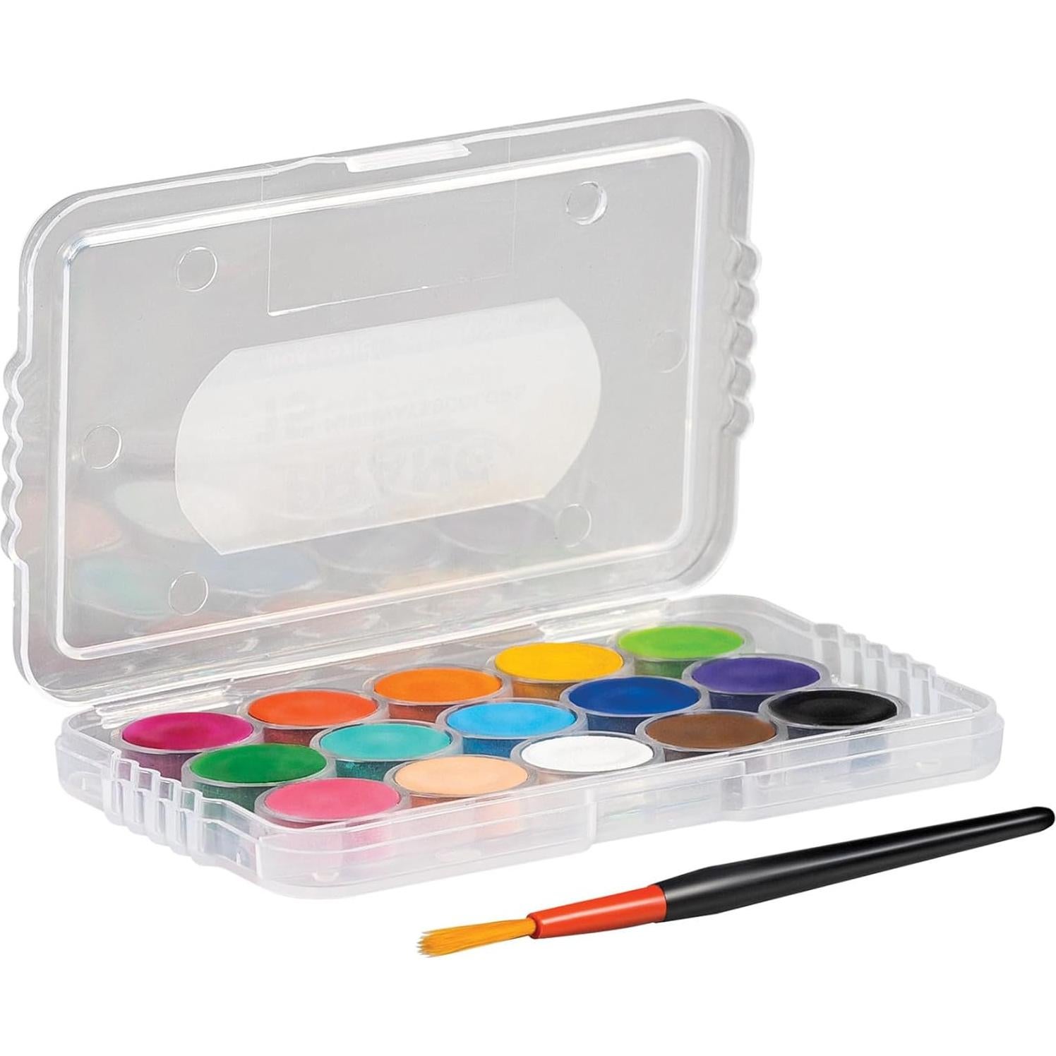 Juego de Acuarelas Mini Prang 15 Colores y Pincel