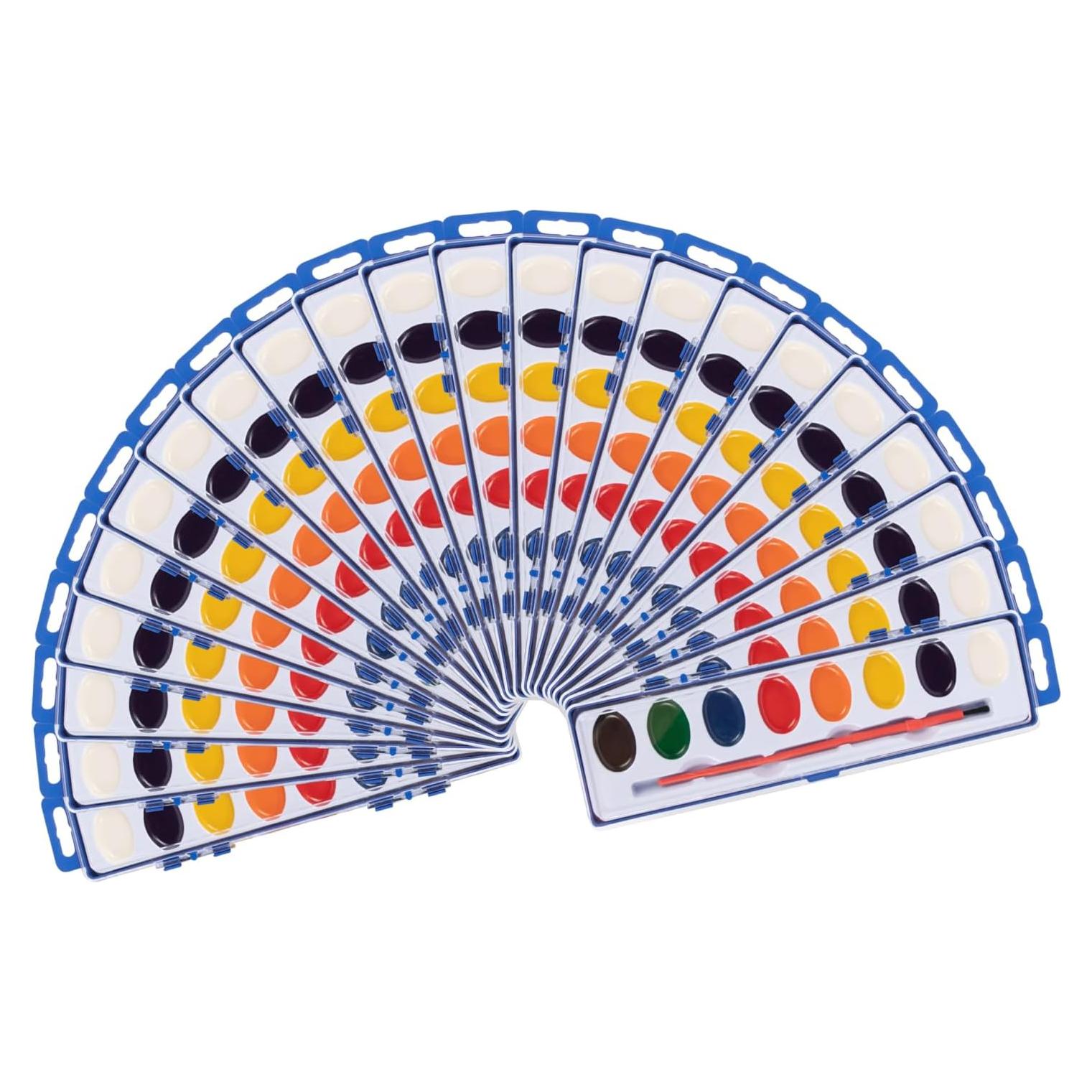 Set de Pintura Acuarela Neliblu 24 Colores Lavables para Niños