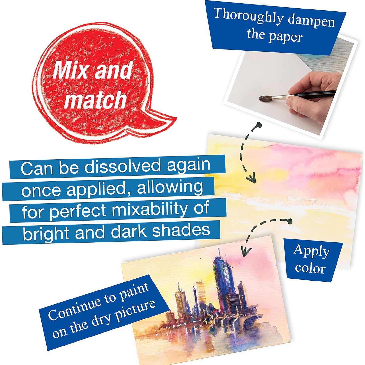 Juego de Pinturas Acuarelables Faber-Castell - 12 Tubos 9 ml