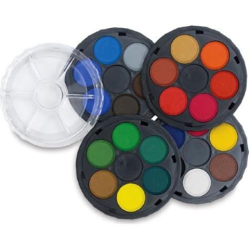 Rueda de Pintura Acuarela Opaca Koh-I-Noor 24 Colores 2.22 cm