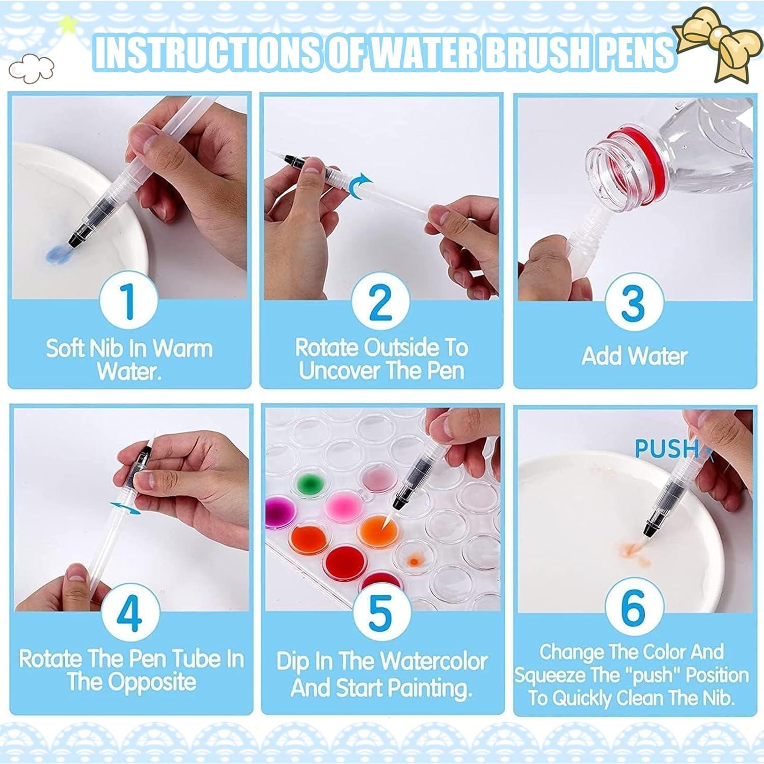 Set de Acuarelas Portátil Tobios con 12 Colores y Pinceles