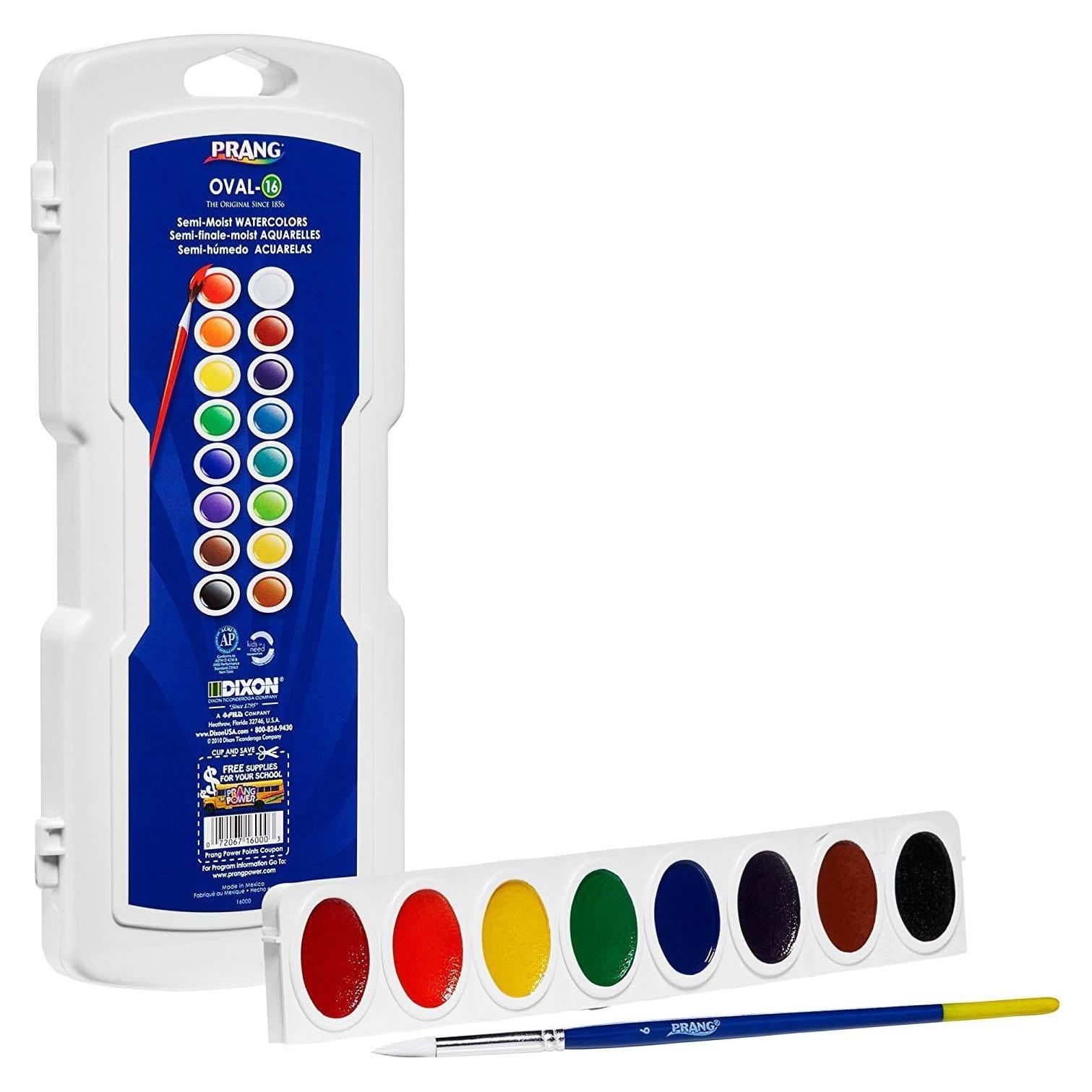 Juego de Pintura Acuarela Prang 17 Piezas 16 Colores