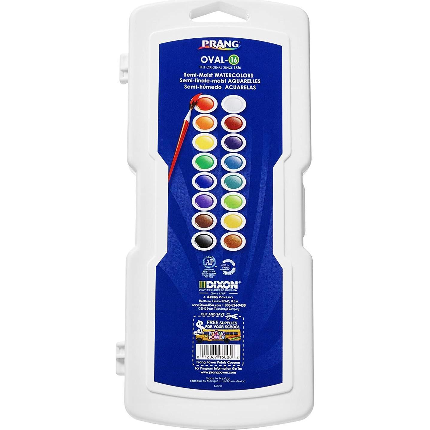 Juego de Pintura Acuarela Prang 17 Piezas 16 Colores