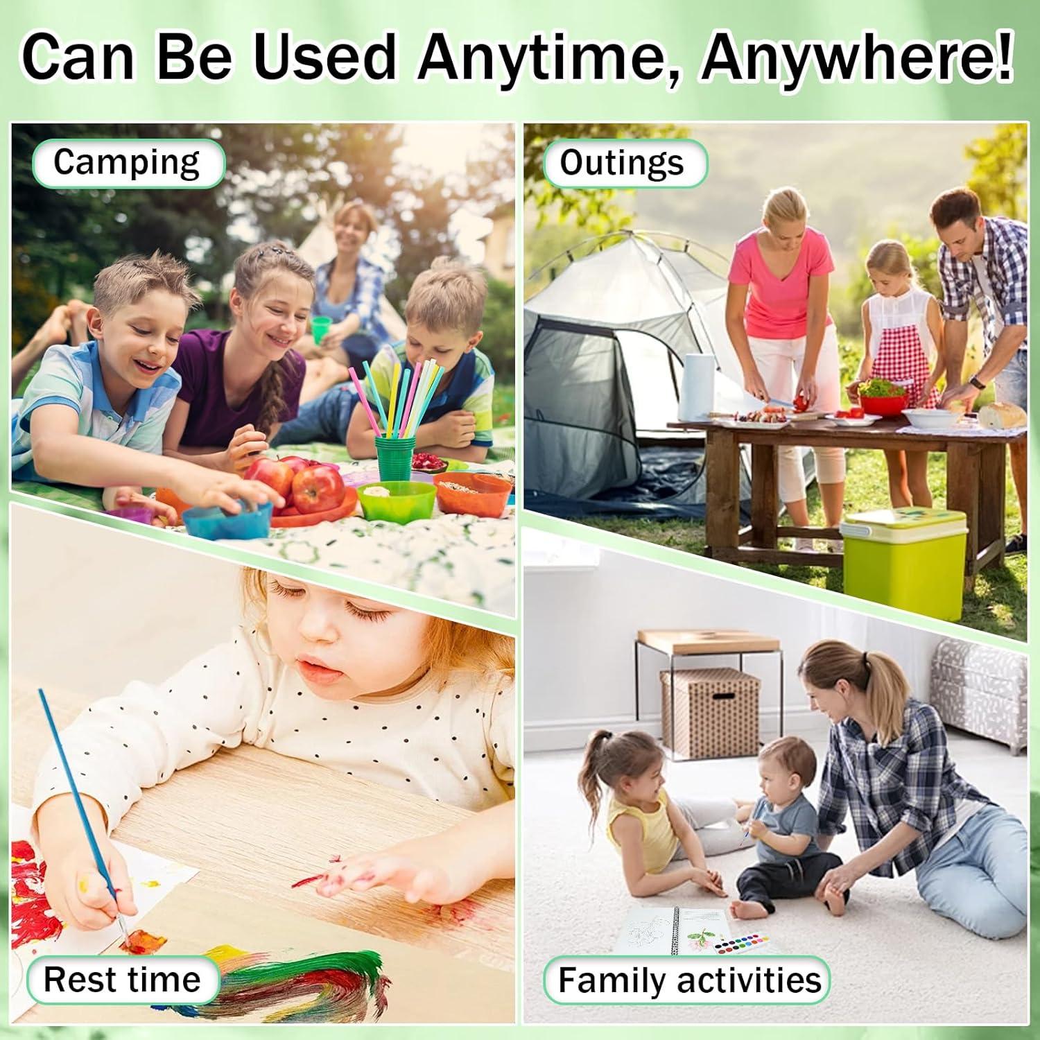 Set de Acuarela Terself con 16 Colores y 15 Hojas de Papel