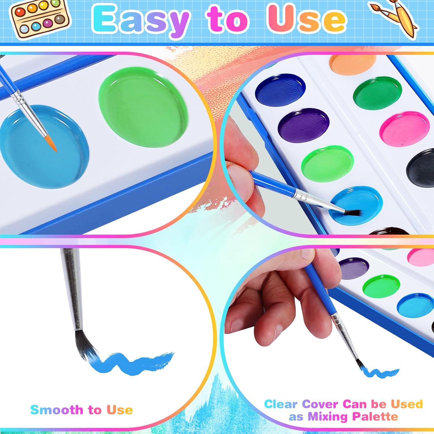 Set de Pintura Acuarela IJRPLM 15 Paquetes 16 Colores Lavables