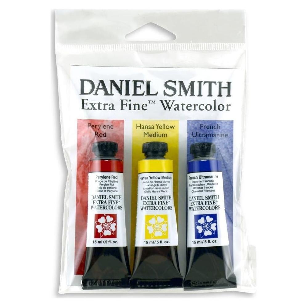 Juego de Acuarelas Primarias DANIEL SMITH 3 Tubos 15ml