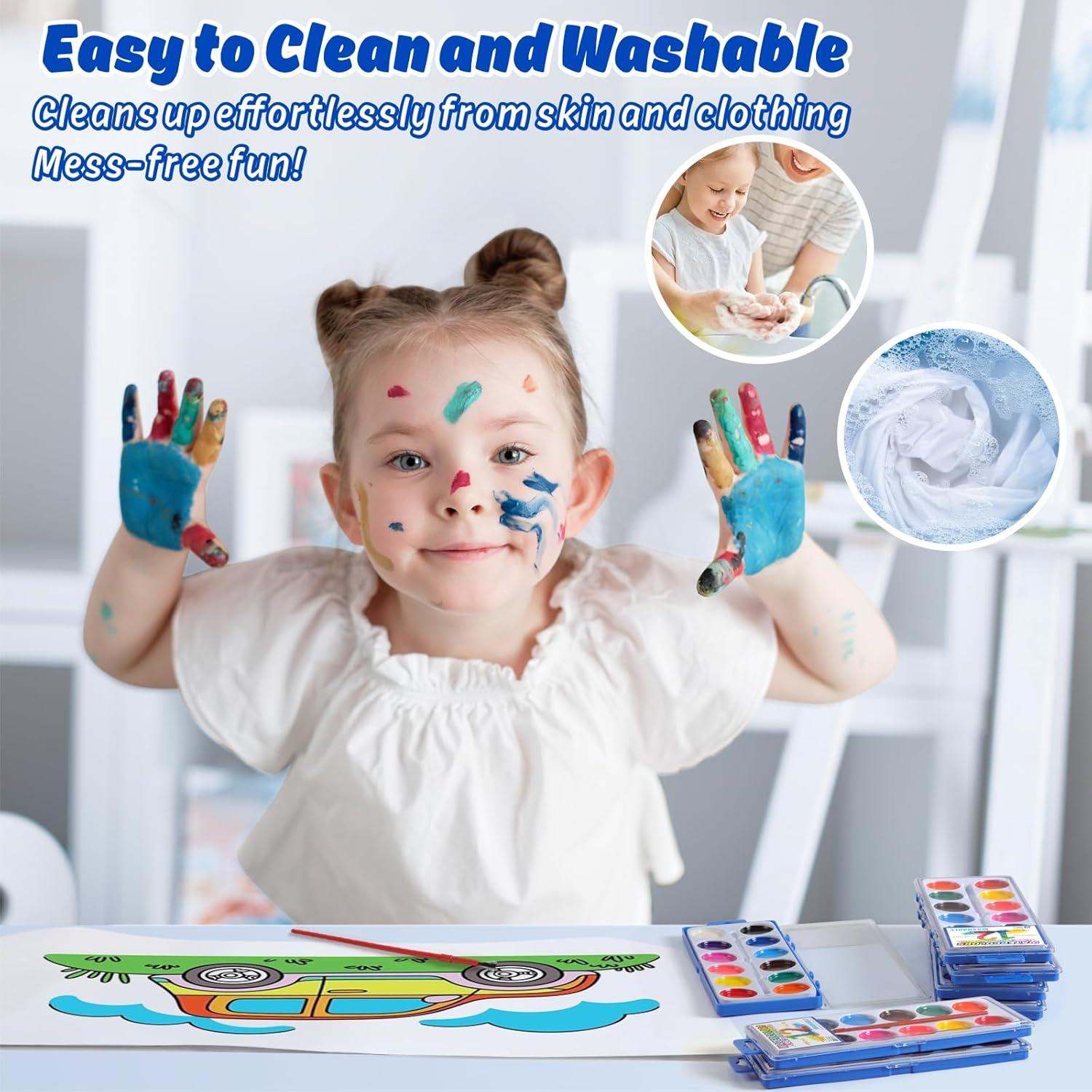 Set de Pintura Acuarela JIANERSHE 12 Colores Lavables 0.79kg